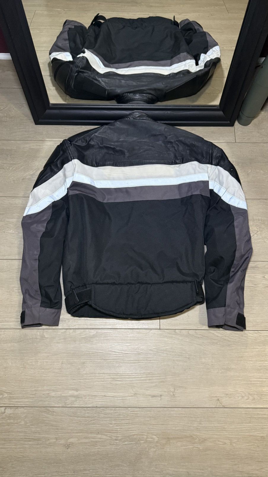 Harley Davidson Rare Xelement Leather Motorcycle Jacket 3m Reflective Size US L / EU 52-54 / 3 - 2 Thumbnail