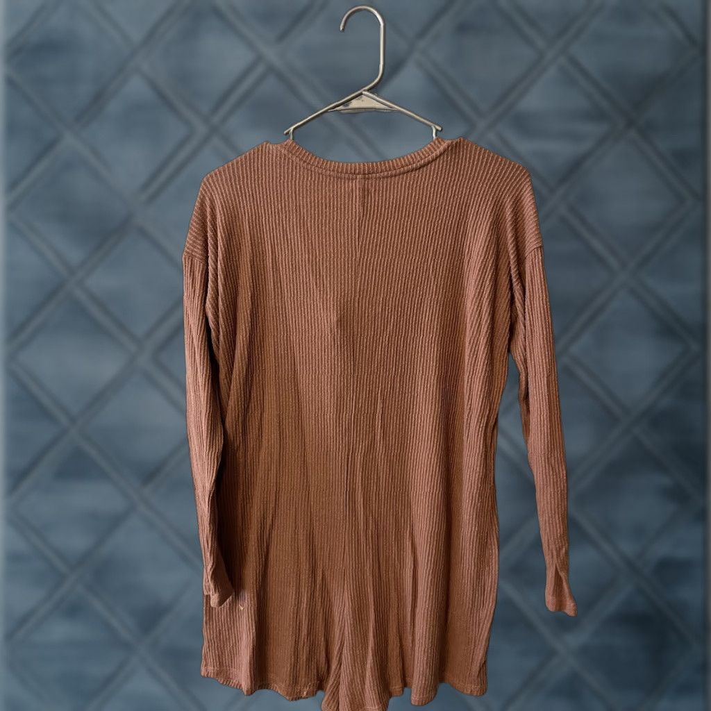 Vintage Aerie Shirt Womens XS Brown Long-sleeve Henley Casual Outdoor Vert Beige Size XS / US 0-2 / IT 36-38 - 1 Thumbnail