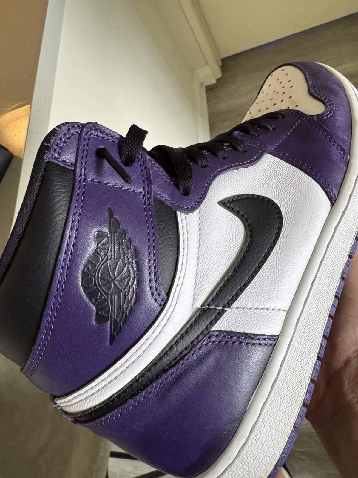 Jordan Brand × Nike Jordan 1 Retro High Court Purple Size US 11 / EU 44 - 7 Thumbnail