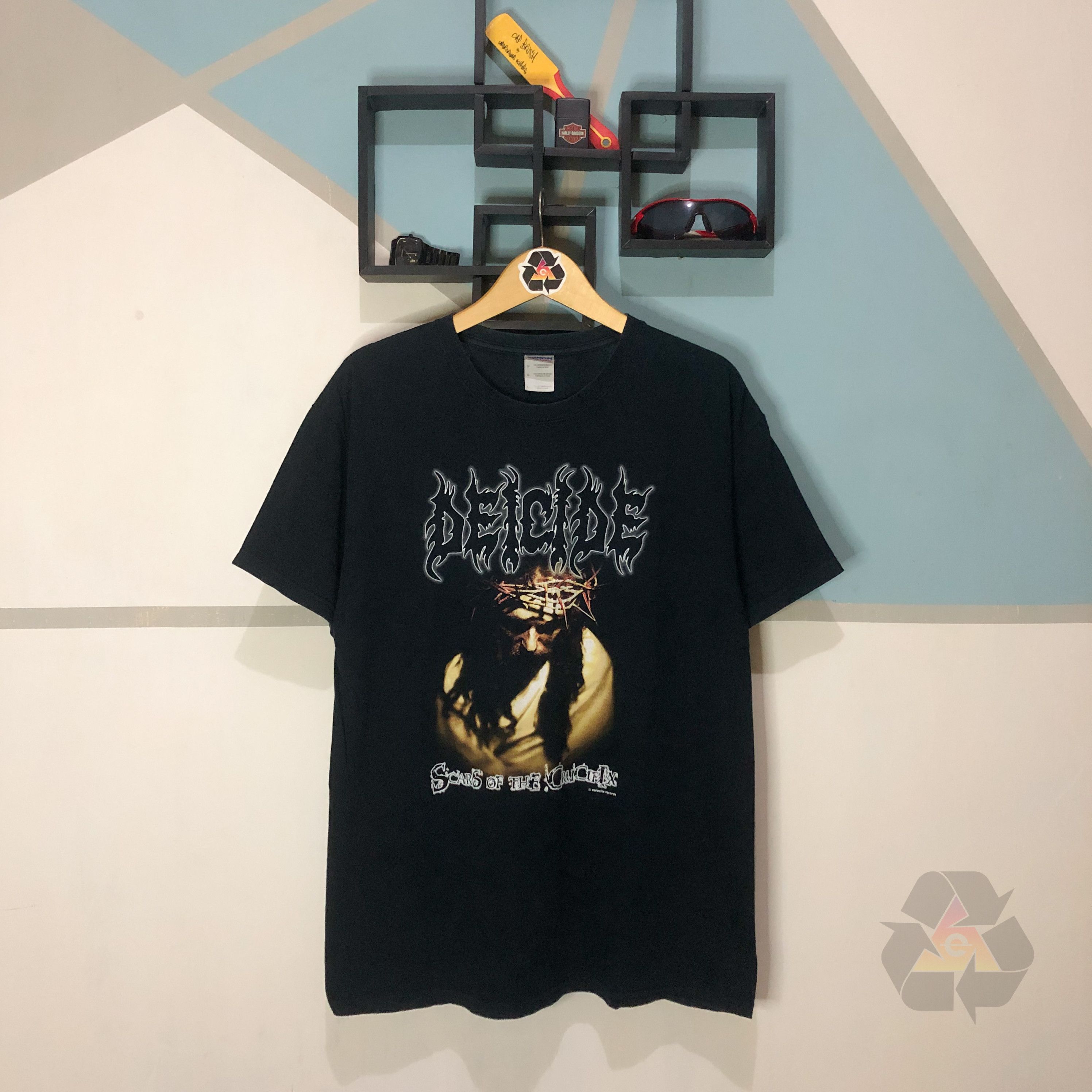 Band Tees × Vintage Vintage Deicide Scars Of The Crucifix T-Shirt Size US L / EU 52-54 / 3 - 2 Thumbnail