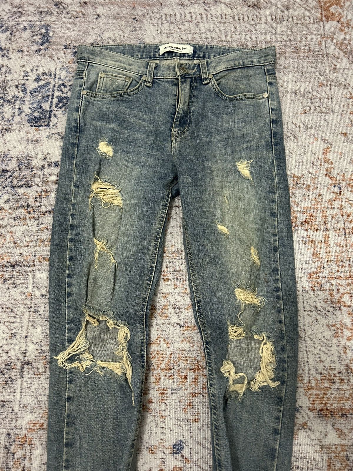 Andersson Bell Anderson Bell Scandinavia Distressed Buttom zipper Jeans Size US 29 - 6 Thumbnail