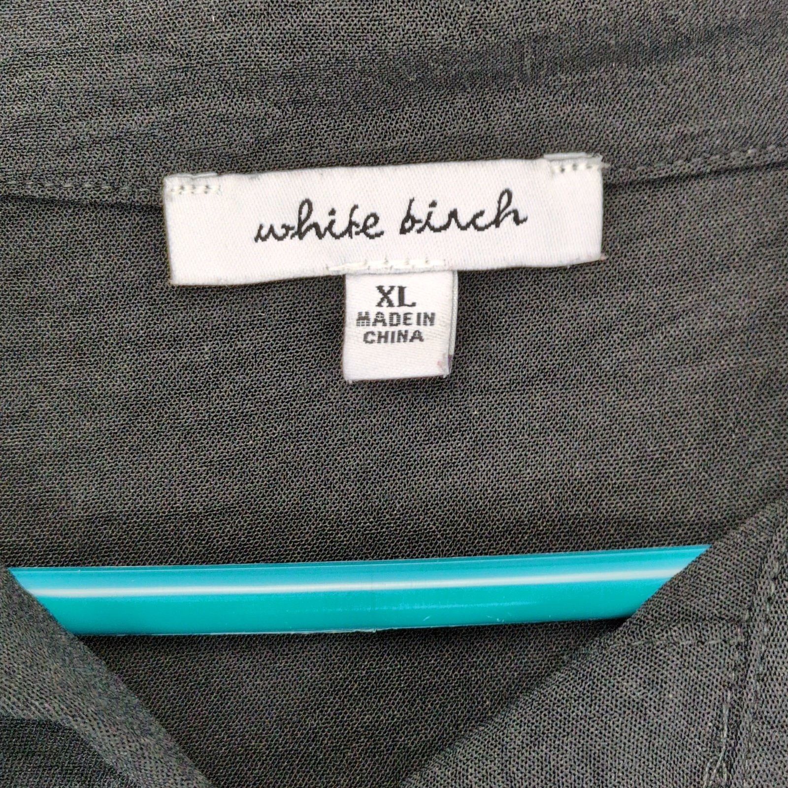 Other White Birch Sz XL Flowy Black Button Up Long Sleeve Shirt Size XL / US 12-14 / IT 48-50 - 2 Thumbnail