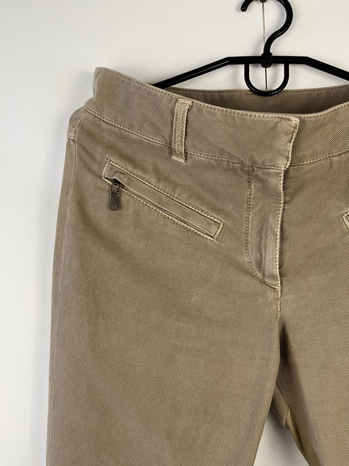 Brunello Cucinelli Brunello Cucinelli Lux Leather & Cotton Pants Trousers Italy Size 28" / US 6 / IT 42 - 2 Thumbnail