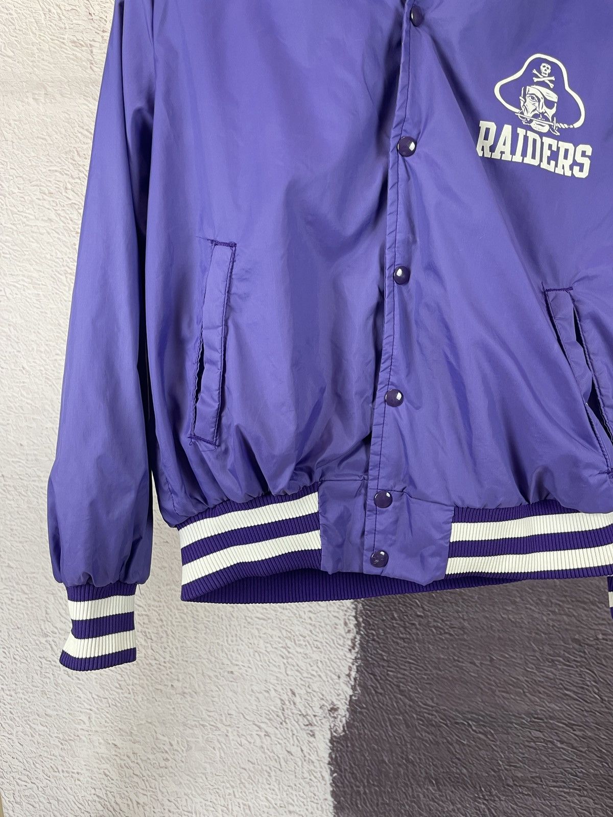 Champion Champion x Raiders Pirates made in USA purple bomber jacket Size US L / EU 52-54 / 3 - 7 Thumbnail