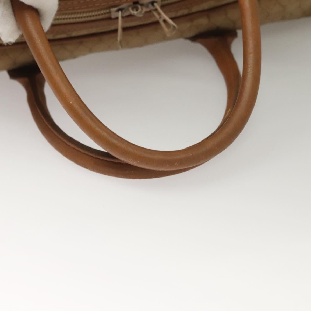 Dior DIOR Honeycomb Canvas Boston Bag Beige Size ONE SIZE - 7 Thumbnail
