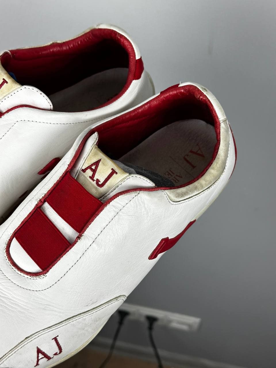 Armani Vintage Armani Jeans White Leather Speedcat Sneakers Size US 11 / EU 44 - 12 Thumbnail