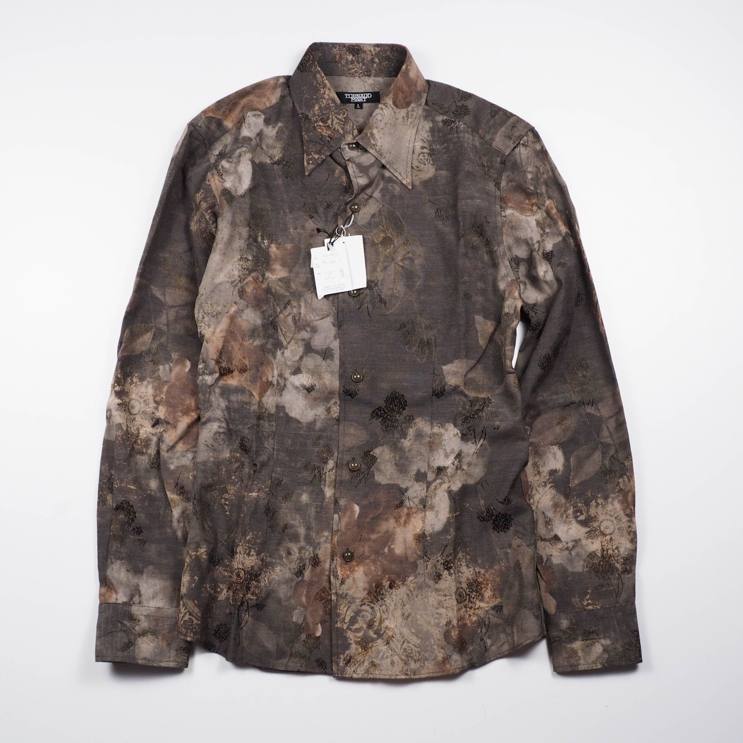 Tornado Mart Tornadomart laceup shirt boutique print Size US M / EU 48-50 / 2 - 2 Thumbnail
