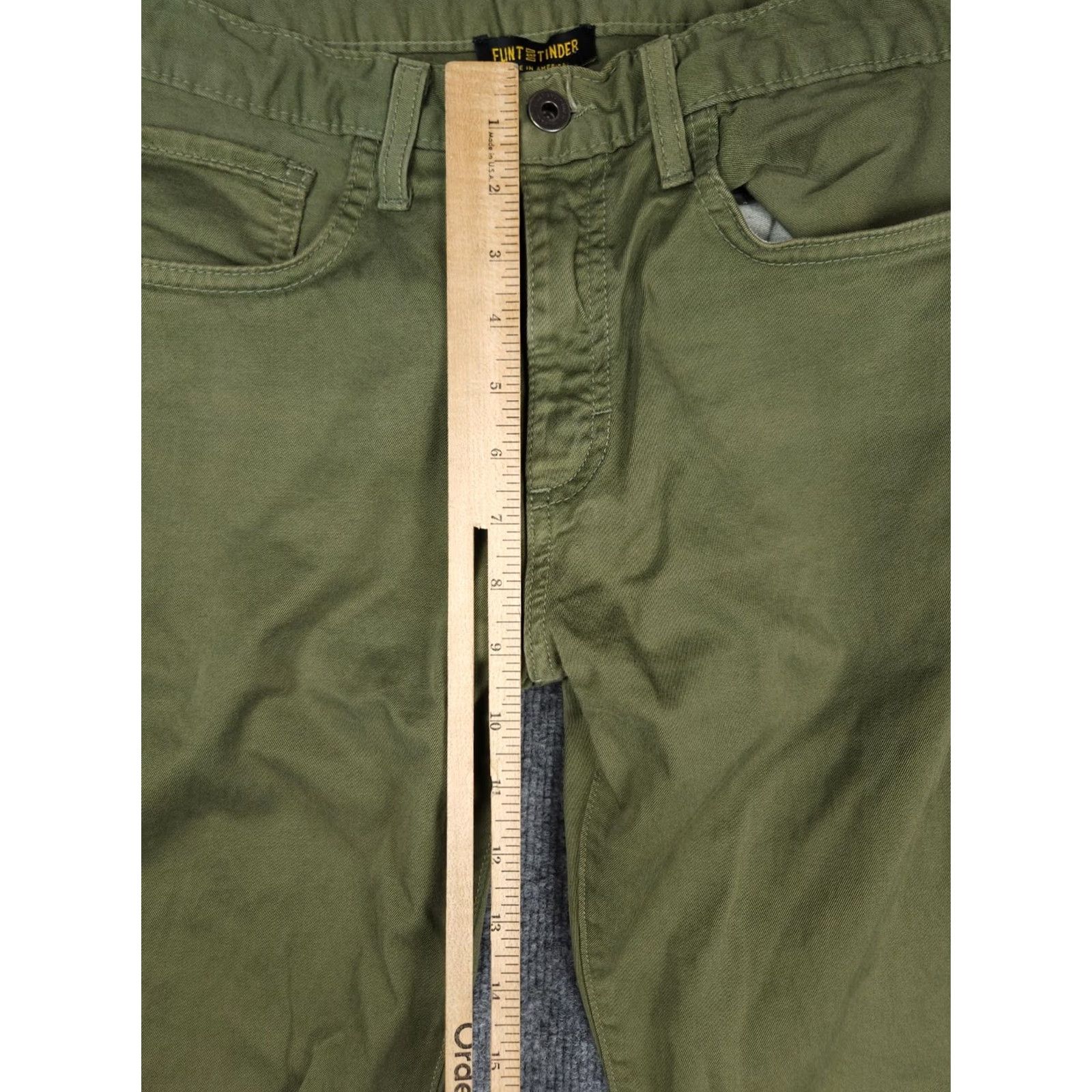 Flint And Tinder Flint And Tinder Pants Mens 30x31 Green Slim Fit 5 Pocket 365 Pant Jeans Straight Leg 30 31 Regular Mens Size US 30 / EU 46 - 7 Thumbnail