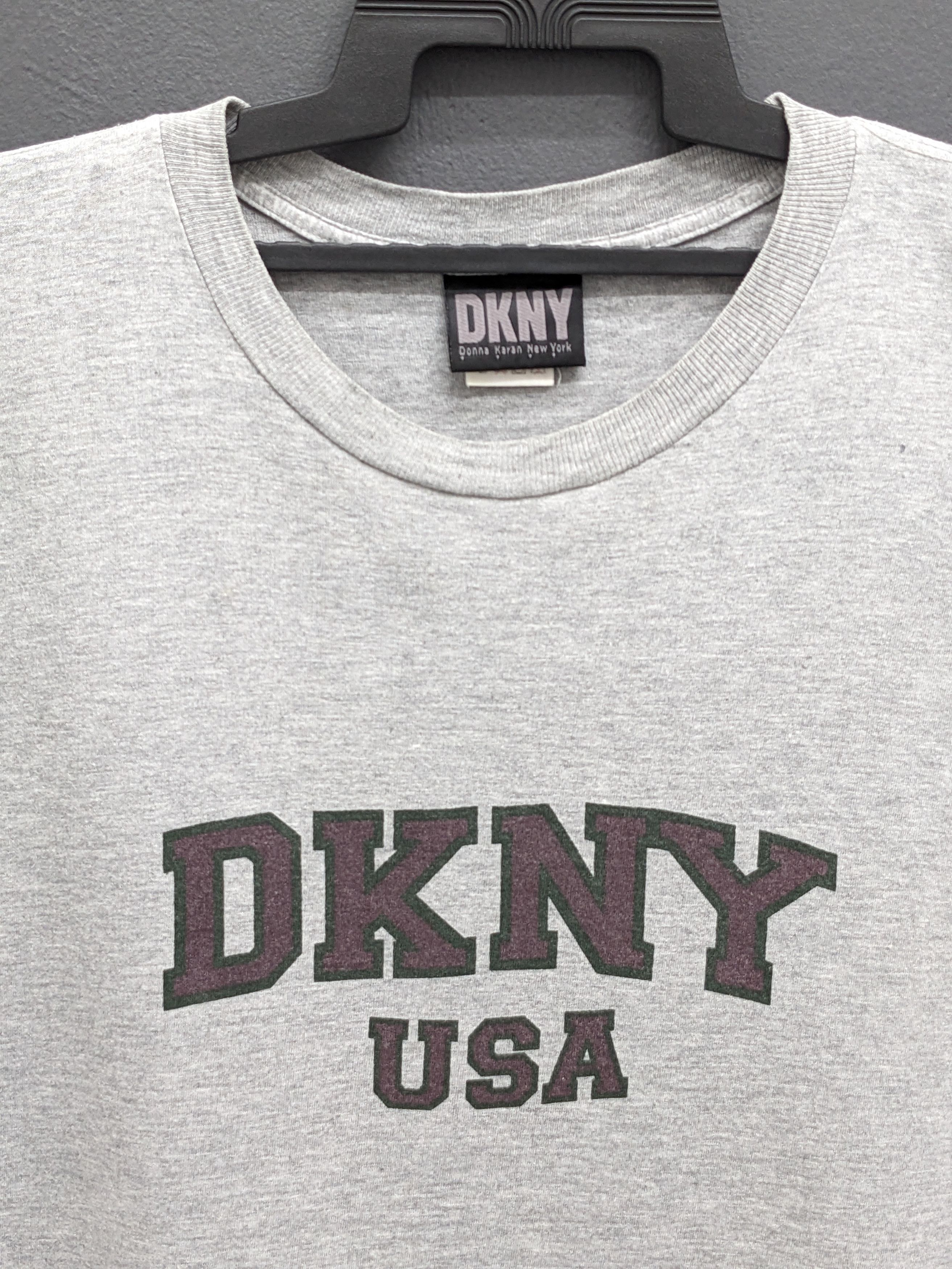 DKNY Vintage DKNY Made In Usa Streetwear Tshirt Size US L / EU 52-54 / 3 - 3 Thumbnail