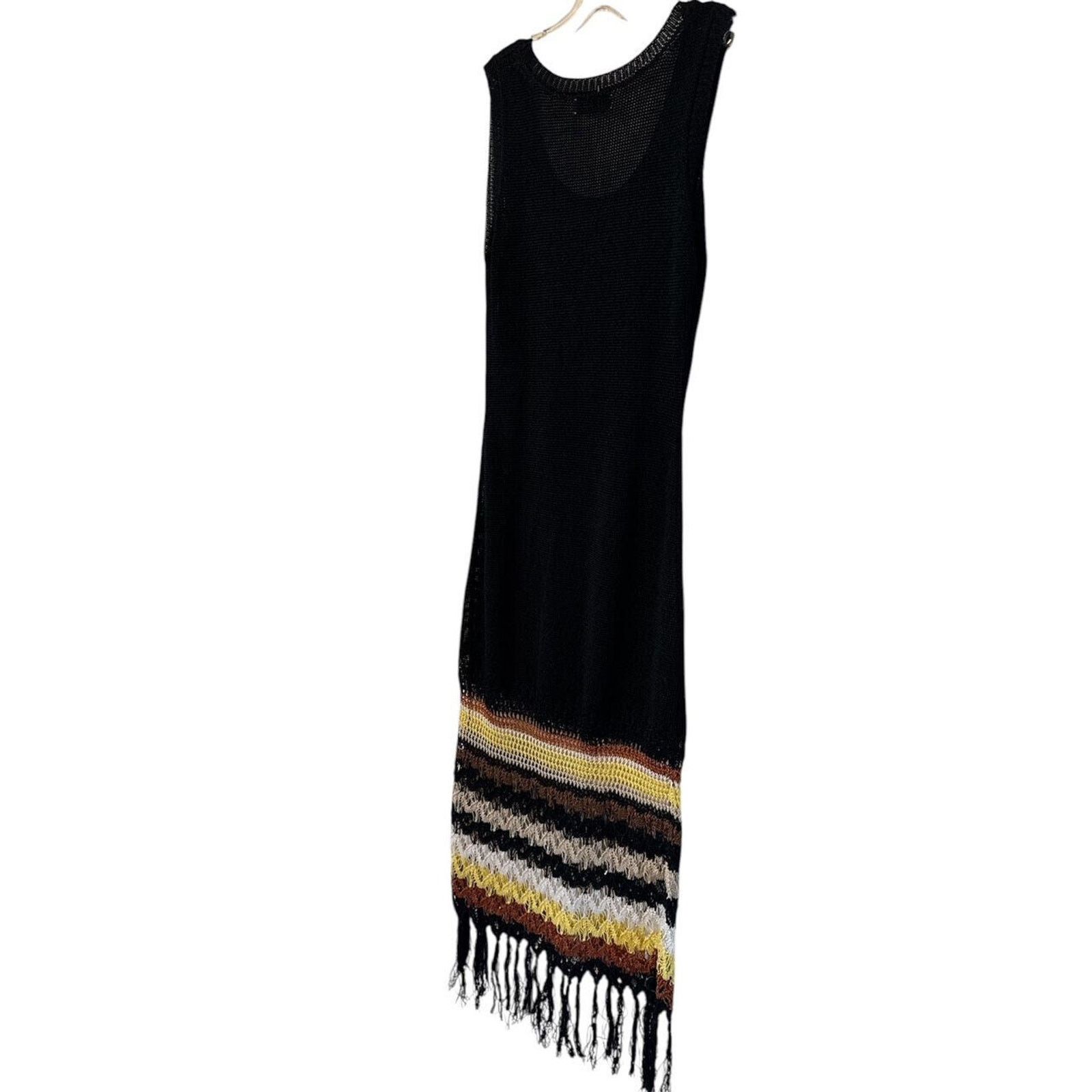Wales Bonner Wales Bonner CROCHET Macramé Fringed MAXI Dress SZ M/L $2195 Size M / US 6-8 / IT 42-44 - 5 Thumbnail
