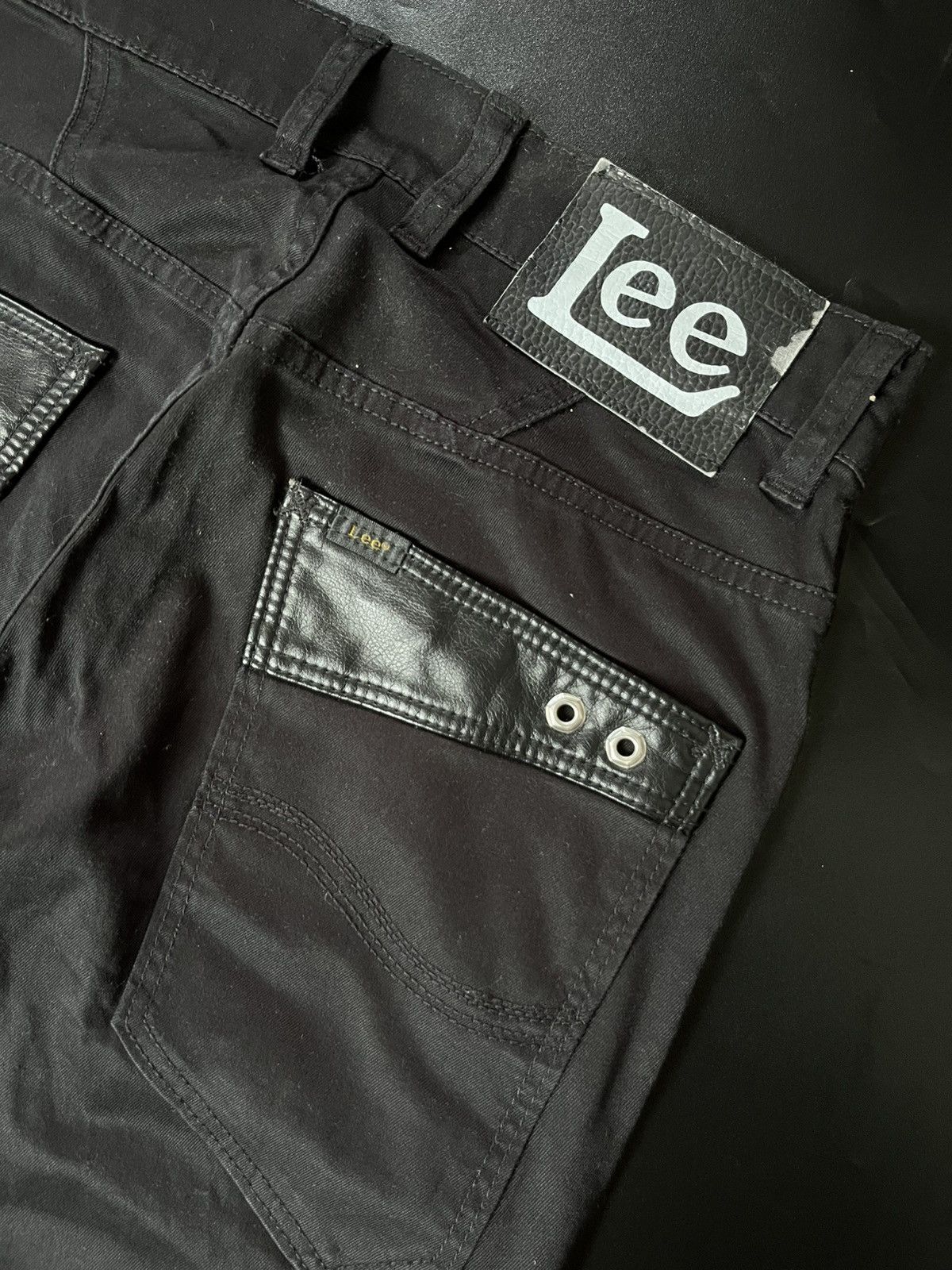 If Six Was Nine × Japanese Brand × Le Grande Bleu (L.G.B.) Super Black Lee riders Bondage Size US 29 - 9 Thumbnail