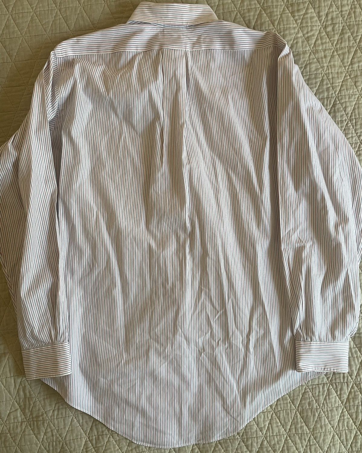 Brooks Brothers Alternating Fine Stripe Button Down Shirt Size US M / EU 48-50 / 2 - 5 Thumbnail