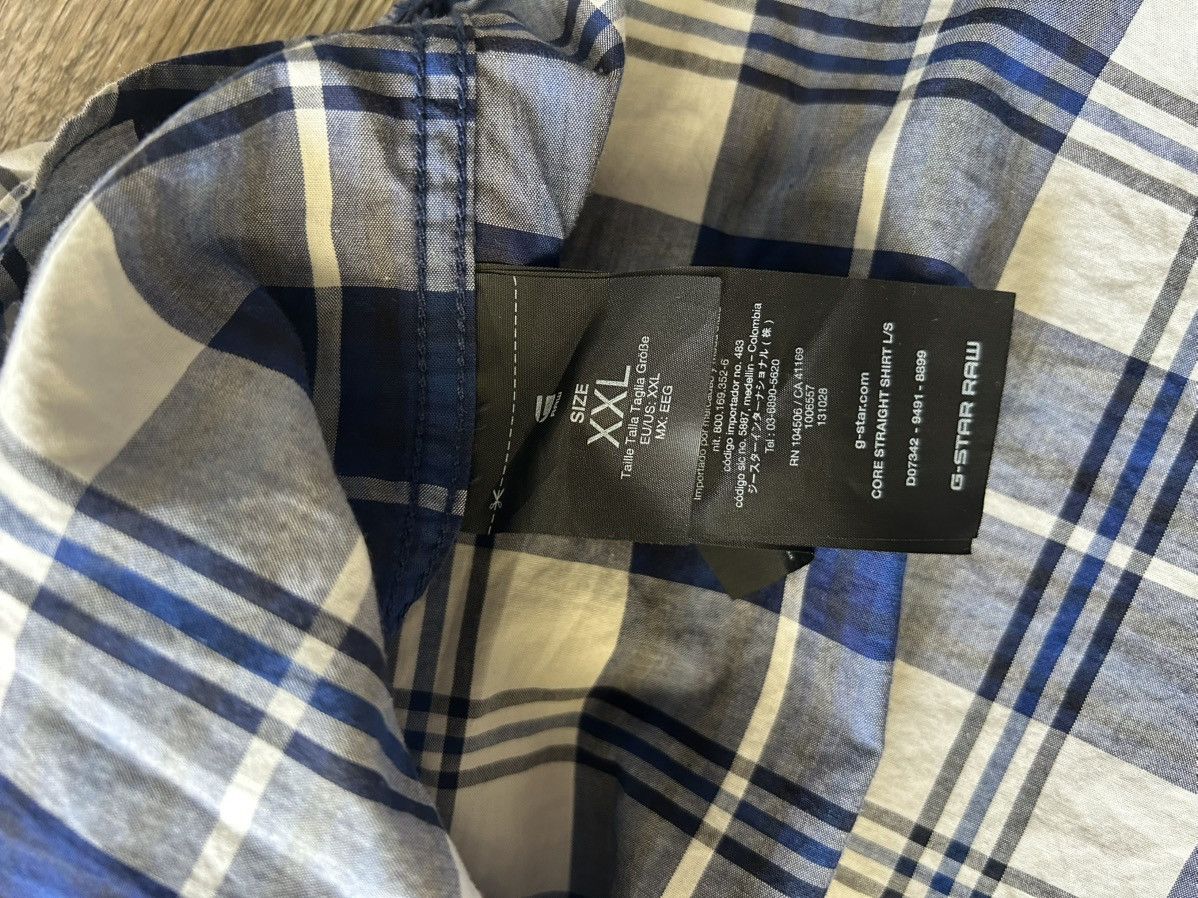 G-Star G-Star RAW blue and white cotton shirt Size US XXL / EU 58 / 5 - 4 Thumbnail