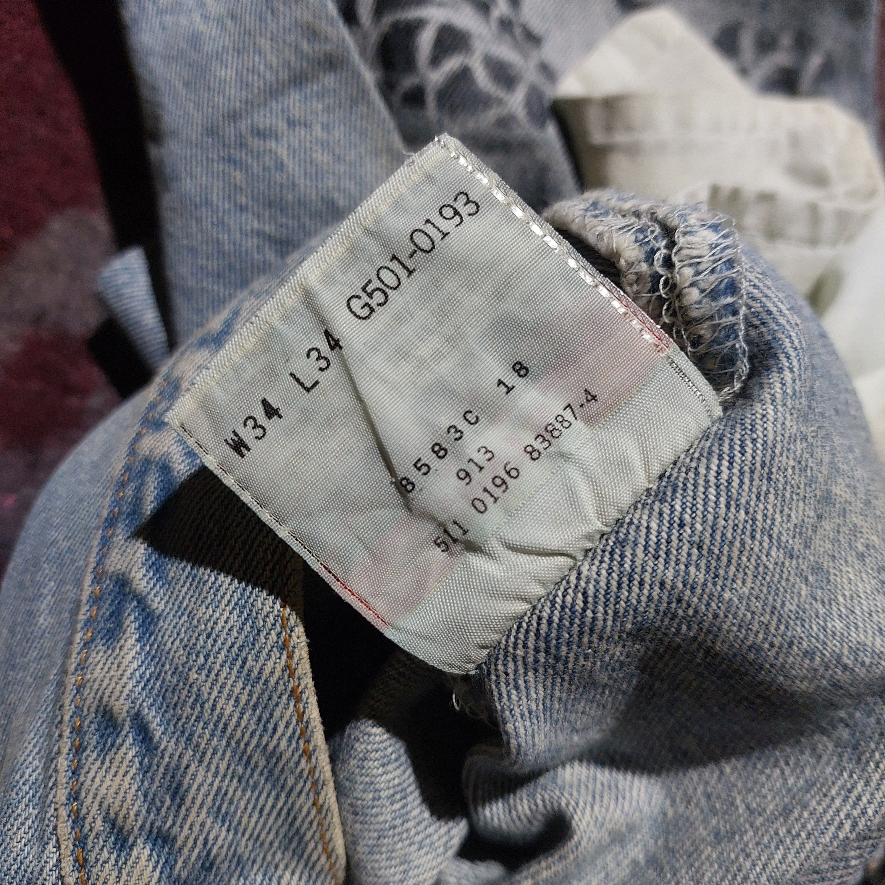 Levi's Vintage 501 Levi's custom tiger art japan sakura denim Size US 34 / EU 50 - 12 Thumbnail