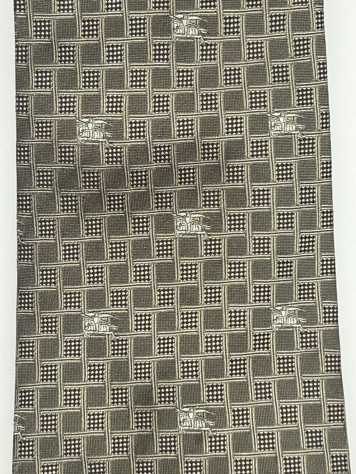 Burberry Burberry Square Pattern Silk Tie Size ONE SIZE - 3 Thumbnail