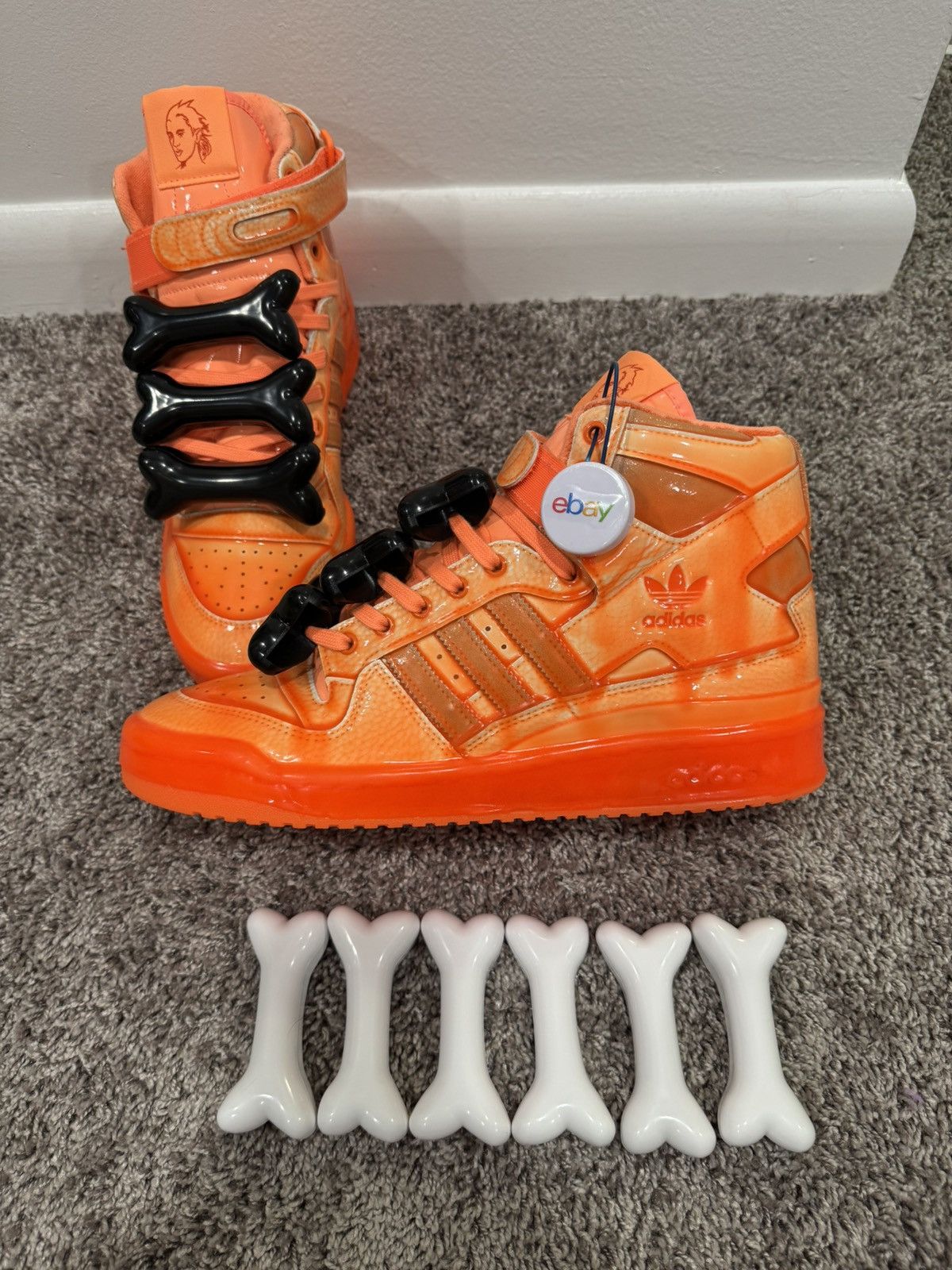 Jeremy Scott 2 sets of Adidas Jeremy Scott Bones Size ONE SIZE - 4 Thumbnail