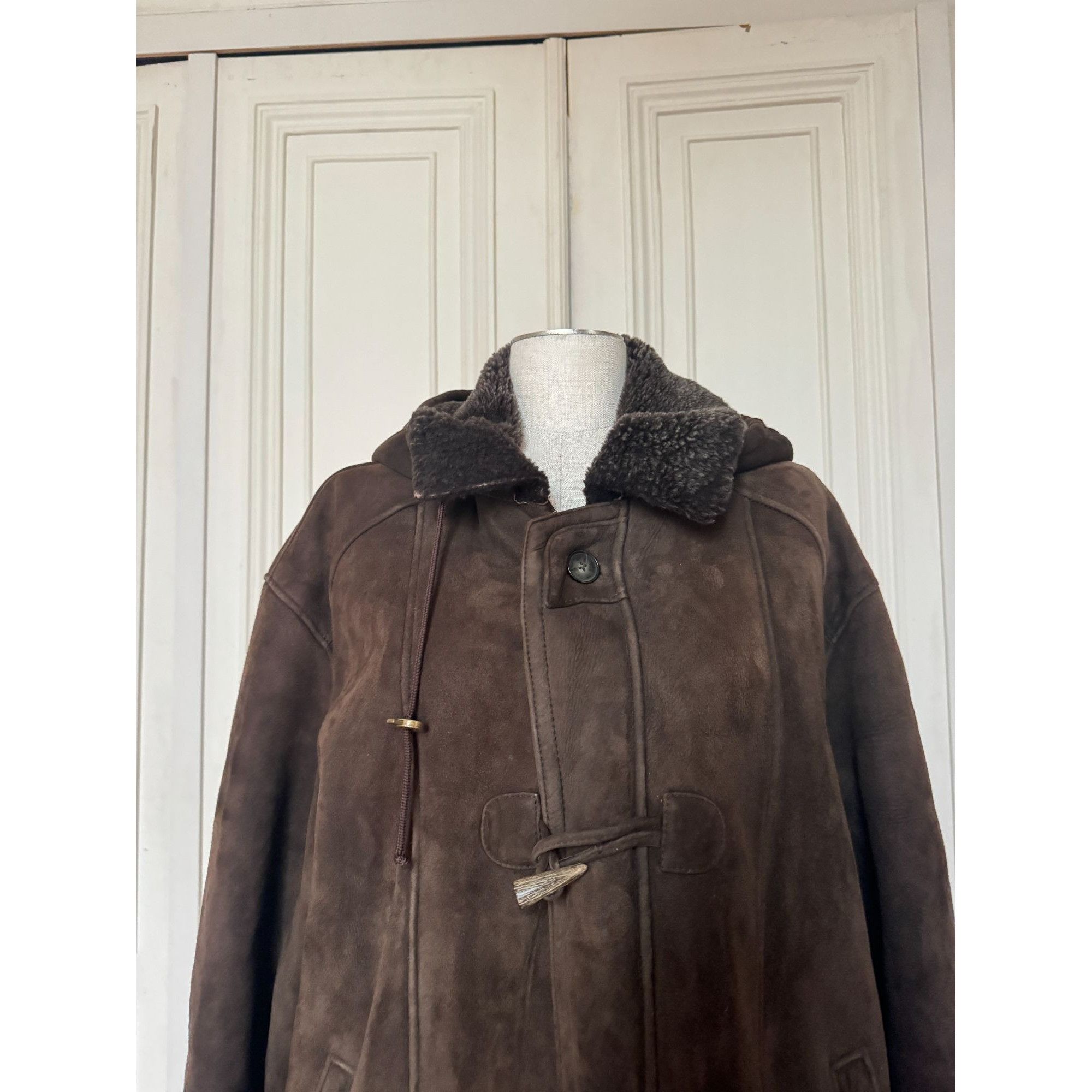 Yves Saint Laurent Brown Suede Shearling Coat Size US M / EU 48-50 / 2 - 3 Thumbnail