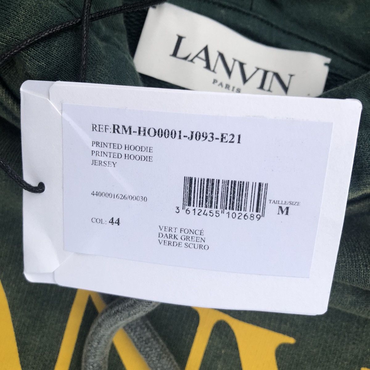 Gallery Dept. × Lanvin Gallery Dept x Lanvin Olive Green Hoodie Size US M / EU 48-50 / 2 - 9 Thumbnail