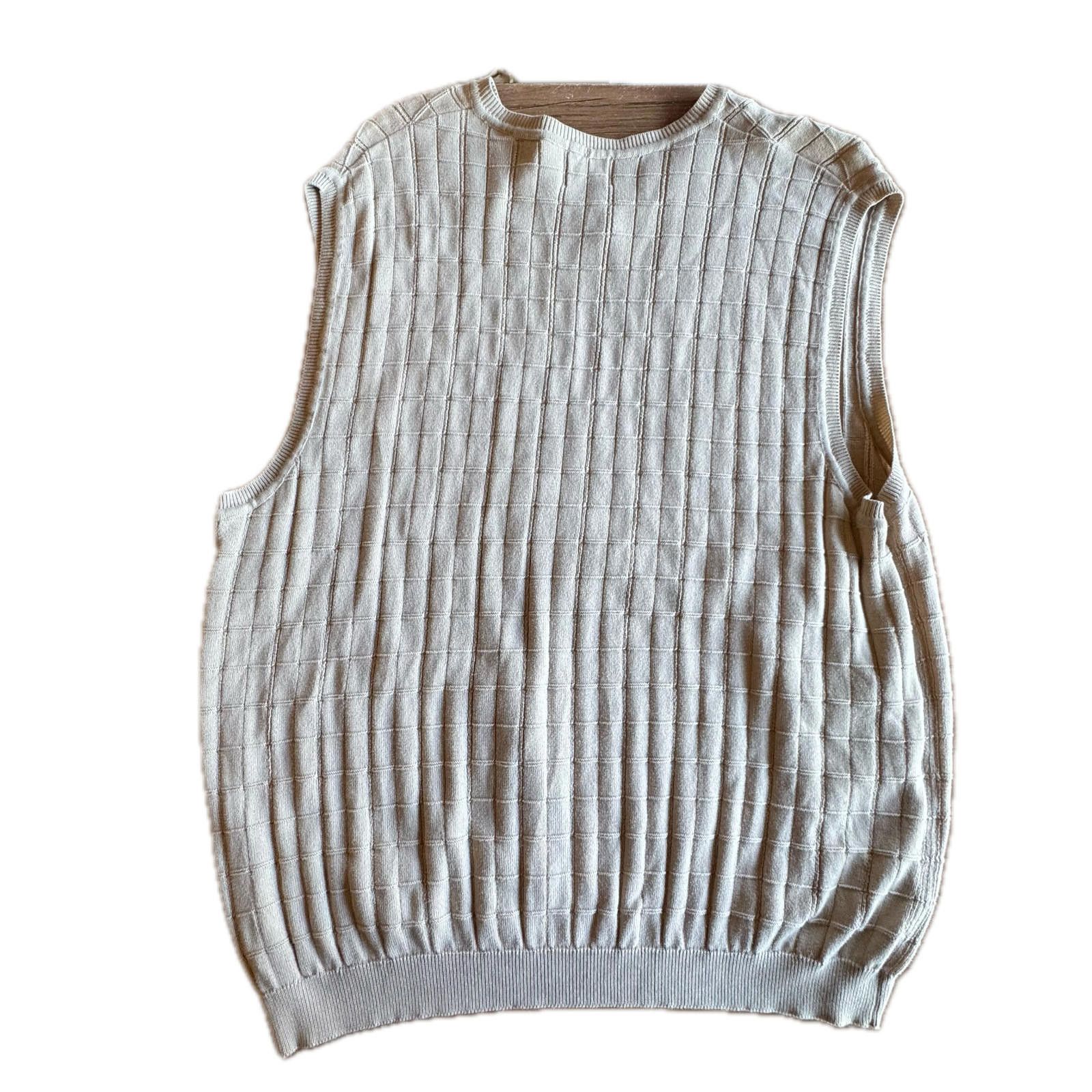 Izod IZOD Grey Mercerized Cotton Sweater Vest Mens M Size US M / EU 48-50 / 2 - 3 Thumbnail