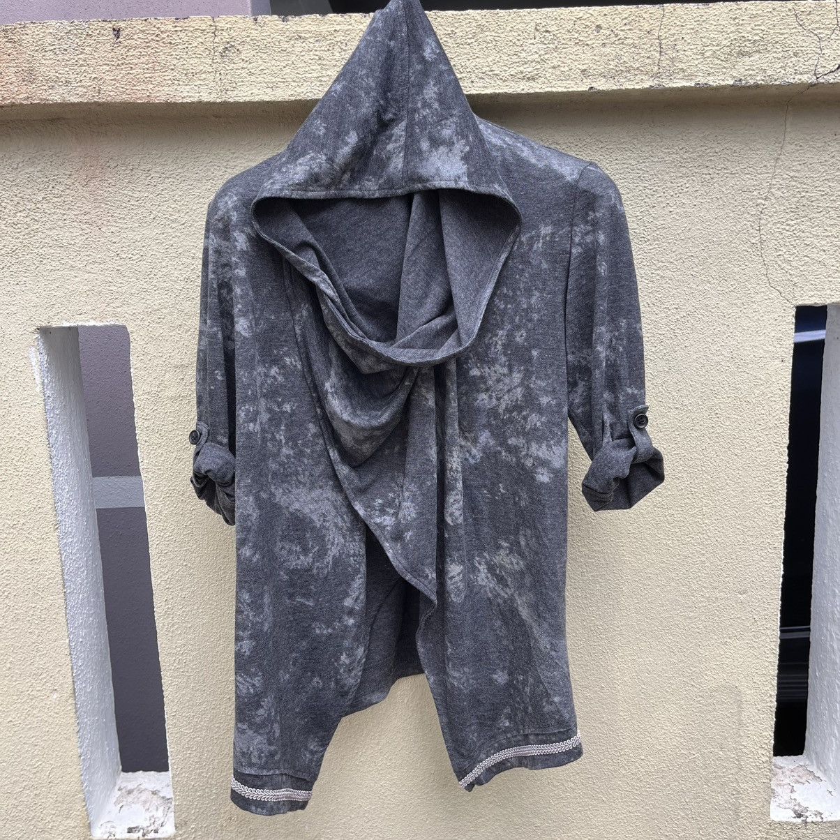 Tornado Mart Asymmetrical light hoodie in grey Size US M / EU 48-50 / 2 - 13 Thumbnail