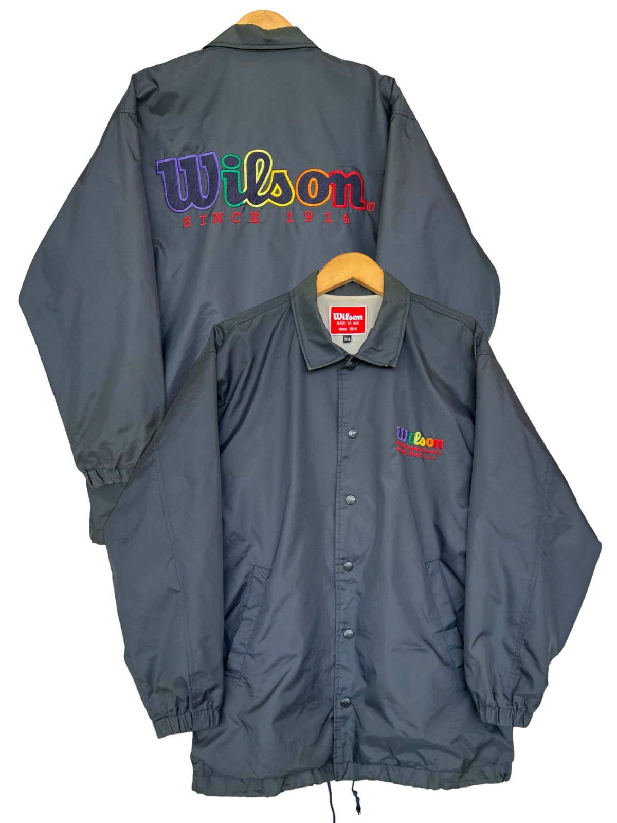 Wilson Vintage Wilson Athletics Multicolour Logo Jacket Size US M / EU 48-50 / 2 - 1 Thumbnail