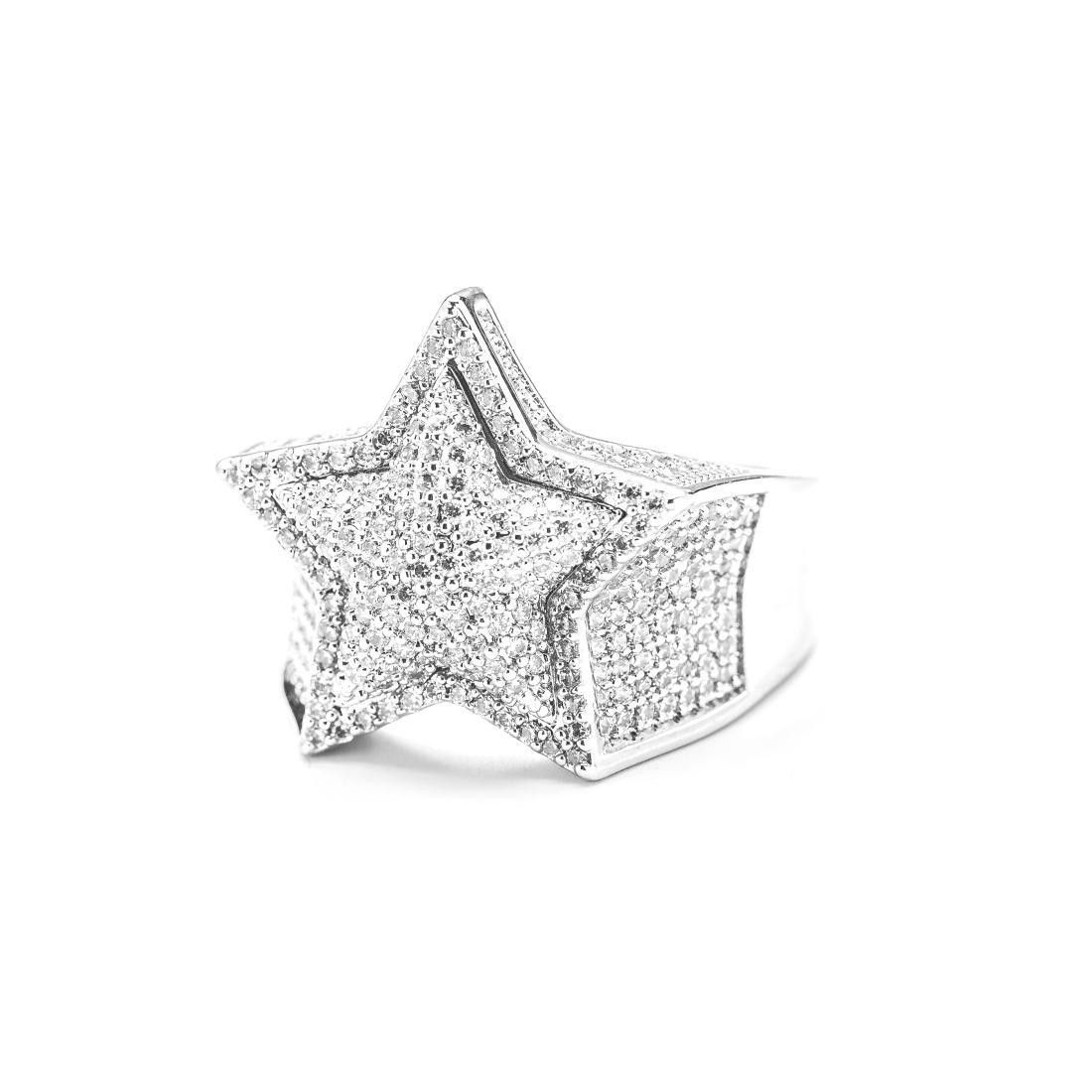 Jewelry Star Dark Jewelry Rings Open Size Chrome Ring (Size 7-13) Size ONE SIZE - 6 Thumbnail