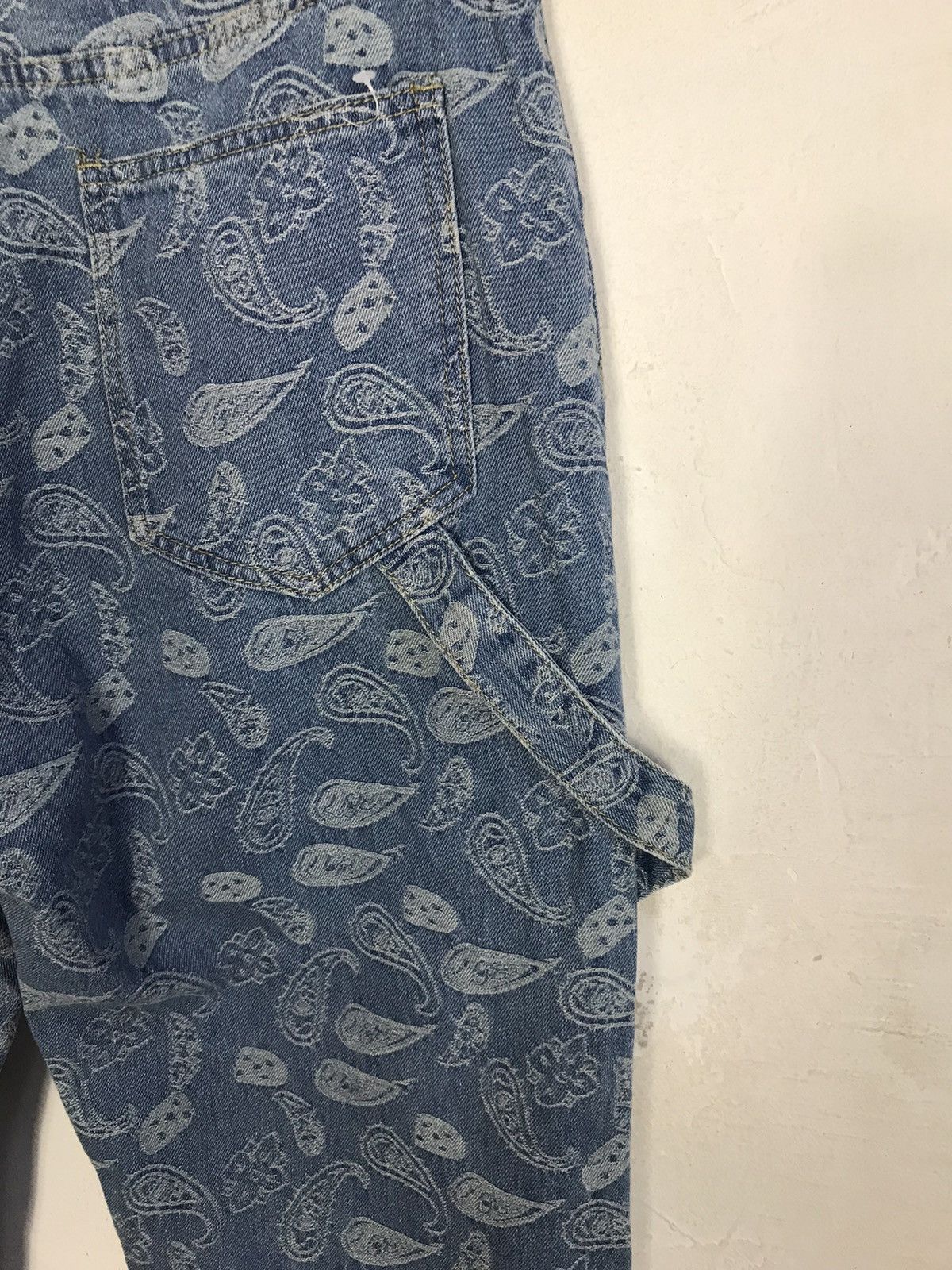 Japanese Brand × Vintage Vintage Japanese Brand Carpenter Paisley Art Denim Shorts Size US 30 / EU 46 - 11 Thumbnail
