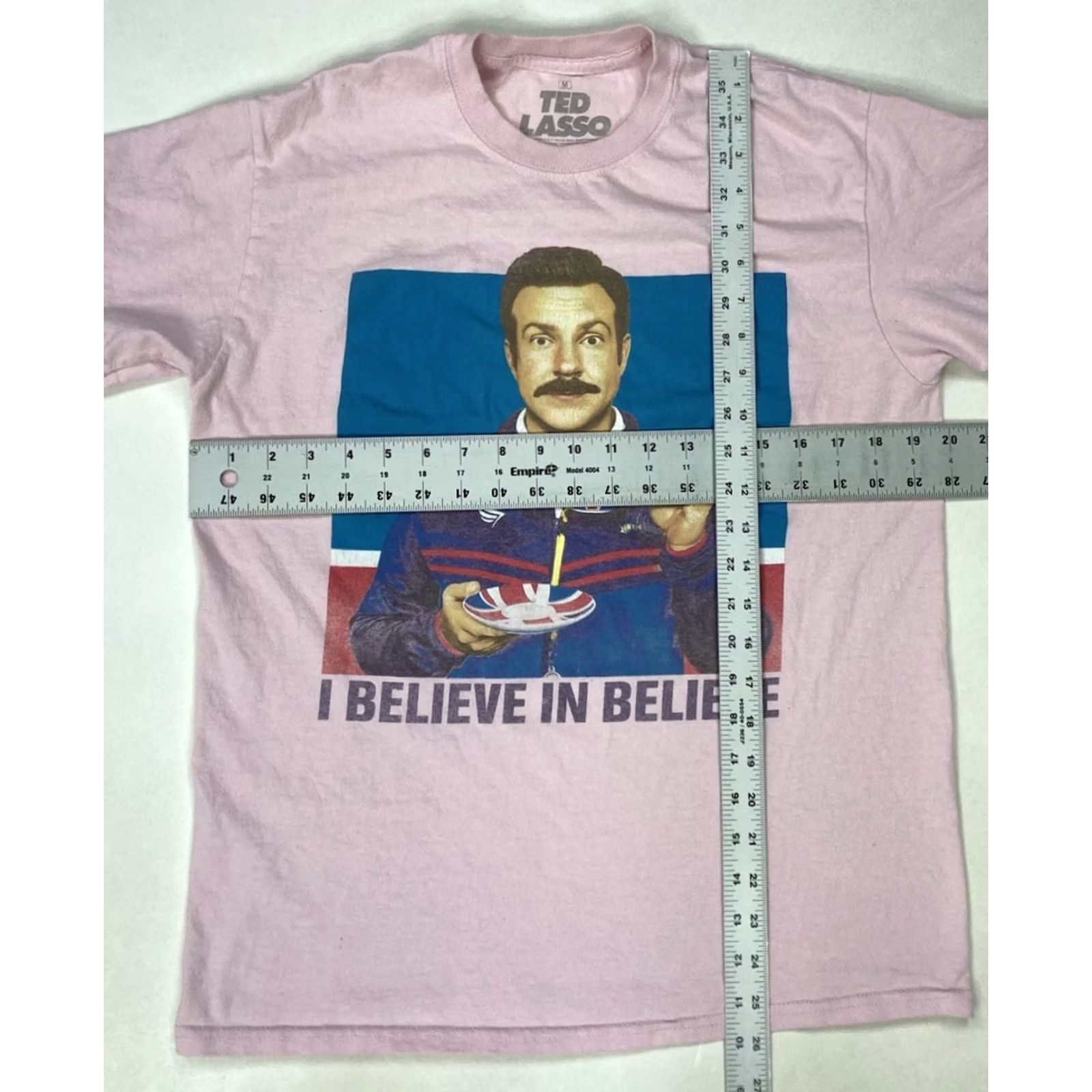 Pinko Ted Lasso I Believe TV Series Graphic T-shirt Men Medium Pink Short Sleeve Size US M / EU 48-50 / 2 - 6 Thumbnail