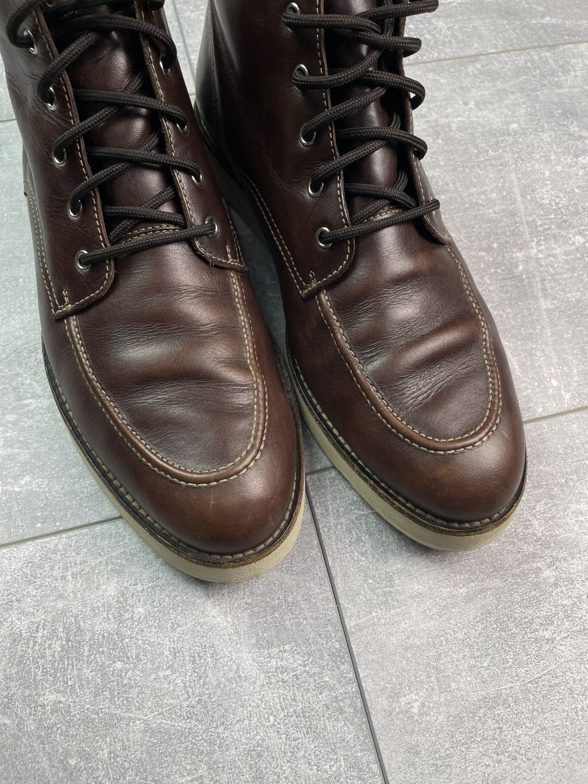 Gucci Gucci Classic Leather Boots Brown Size US 11 / EU 44 - 5 Thumbnail