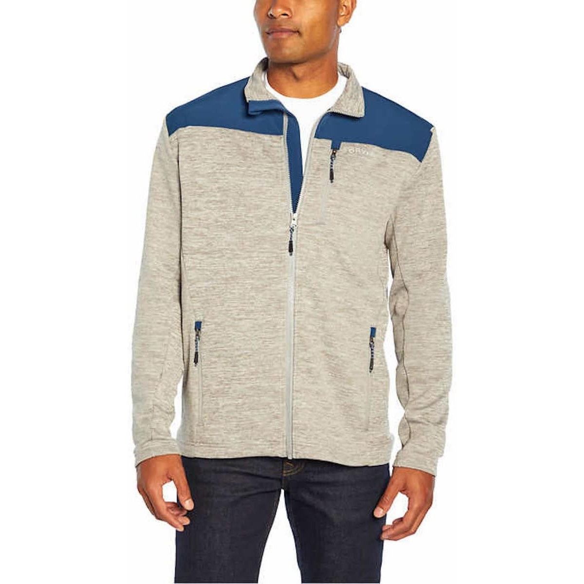 Orvis Orvis Fleece Bonded Mesh Full Zip Jacket Gray Blue Mens XXL Size US XXL / EU 58 / 5 - 8 Thumbnail