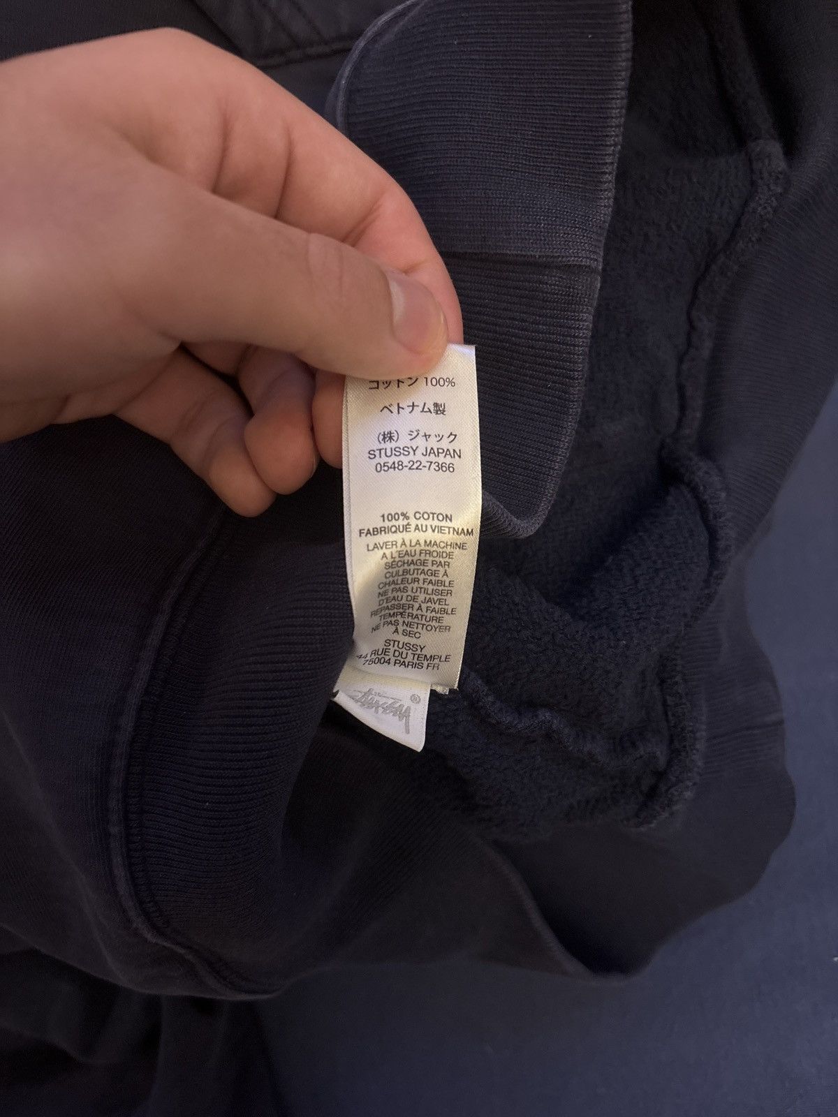Stussy Navy Blue Stussy Sweatshirt (Small) Size US S / EU 44-46 / 1 - 5 Thumbnail