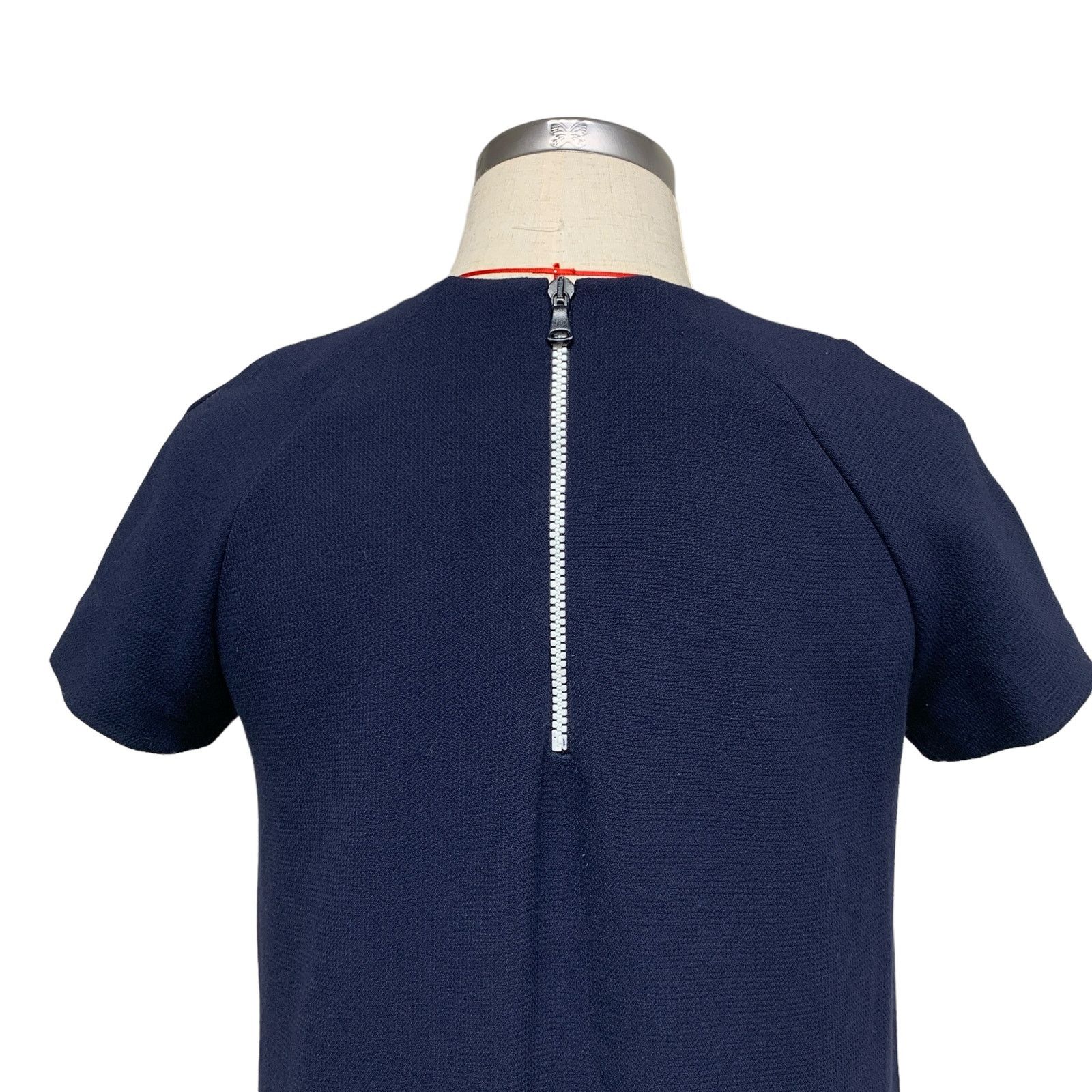 Zara Zara Womens Size M Blue Short Sleeve Dress Size M / US 6-8 / IT 42-44 - 3 Thumbnail