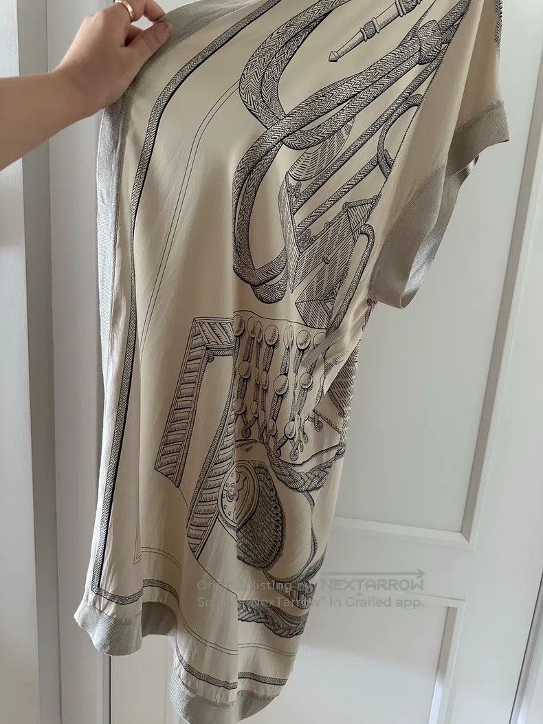 Hermes Hermes Twillaine Silk Cardigan, Silk Material, Elegant and Size XS / US 0-2 / IT 36-38 - 3 Thumbnail
