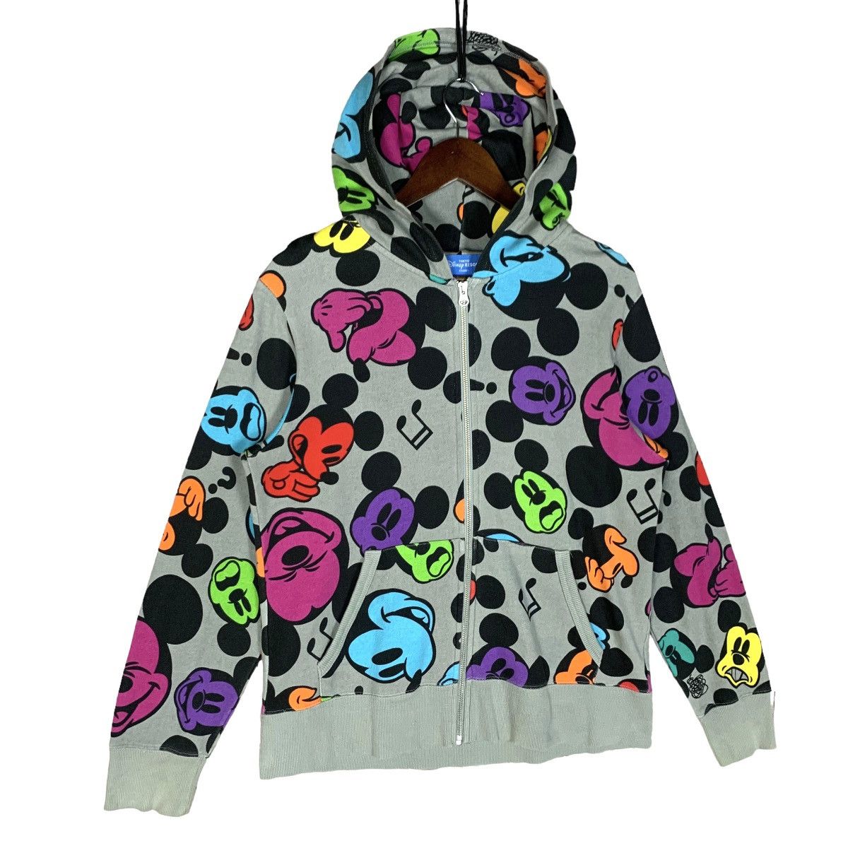 Cartoon Network Disney Tokyo Resort Mickey Multicolor Full Print Zip Hoodie Size US M / EU 48-50 / 2 - 3 Thumbnail