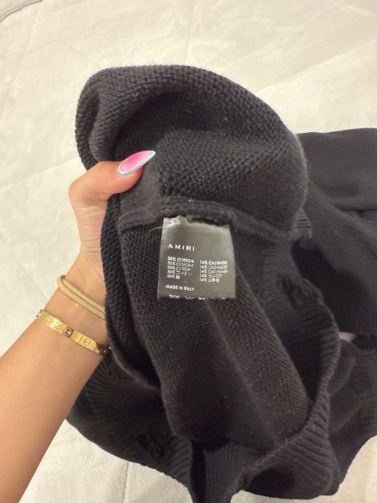 Amiri amiri black knit sweater Size US L / EU 52-54 / 3 - 7 Thumbnail