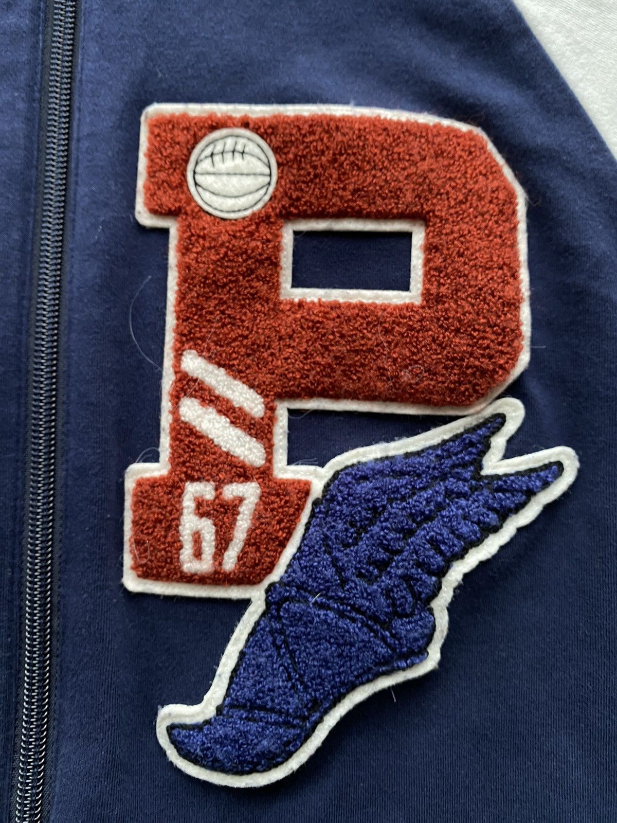 Polo Ralph Lauren × Ralph Lauren Rare Polo Ralph Lauren P-Wing Varsity Fleece Track Jacket Size US M / EU 48-50 / 2 - 5 Thumbnail
