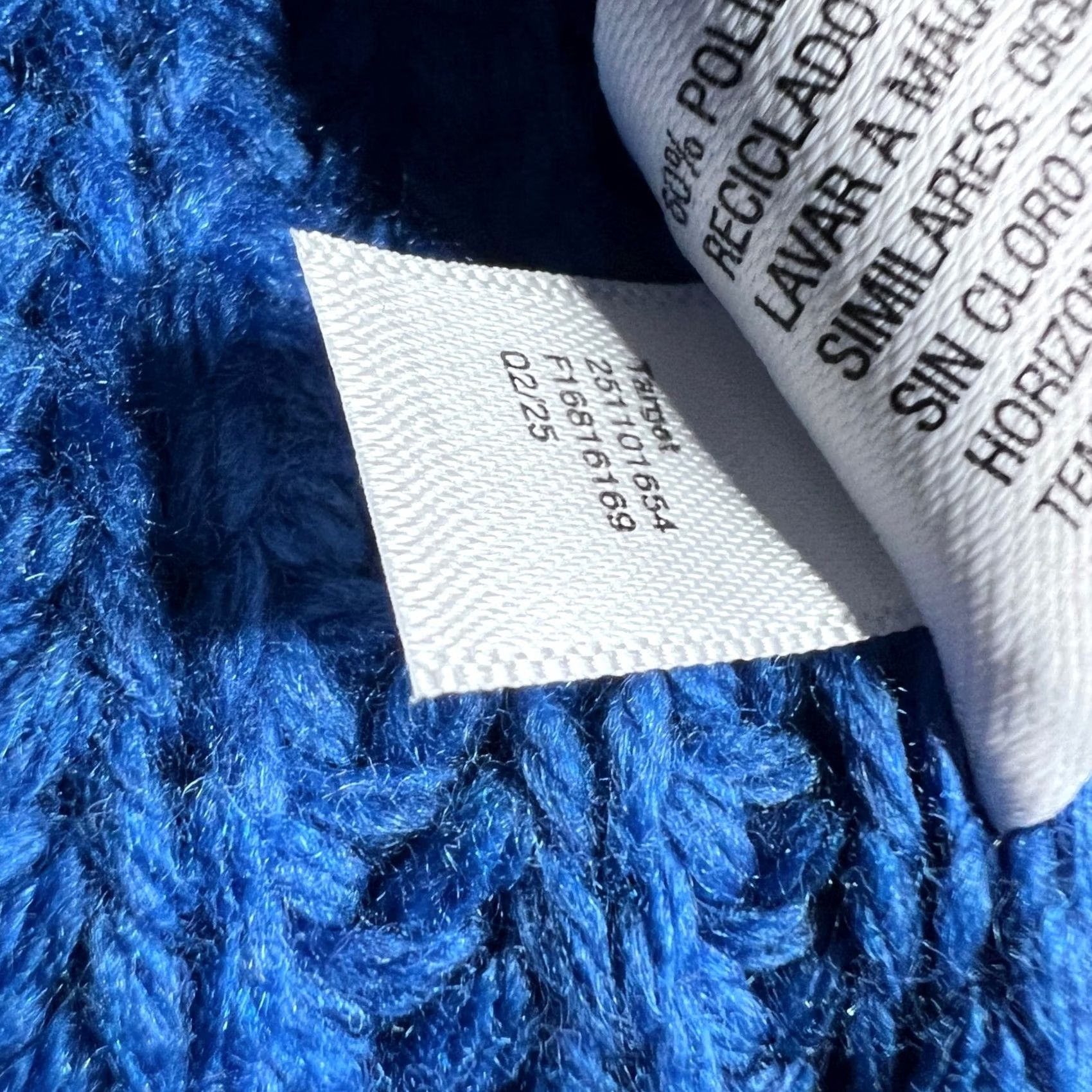 Vintage Woolrich x Target Blue Knit Ribbed Beanie Hat Wool Blend Cuffed New NWT Size ONE SIZE - 3 Thumbnail