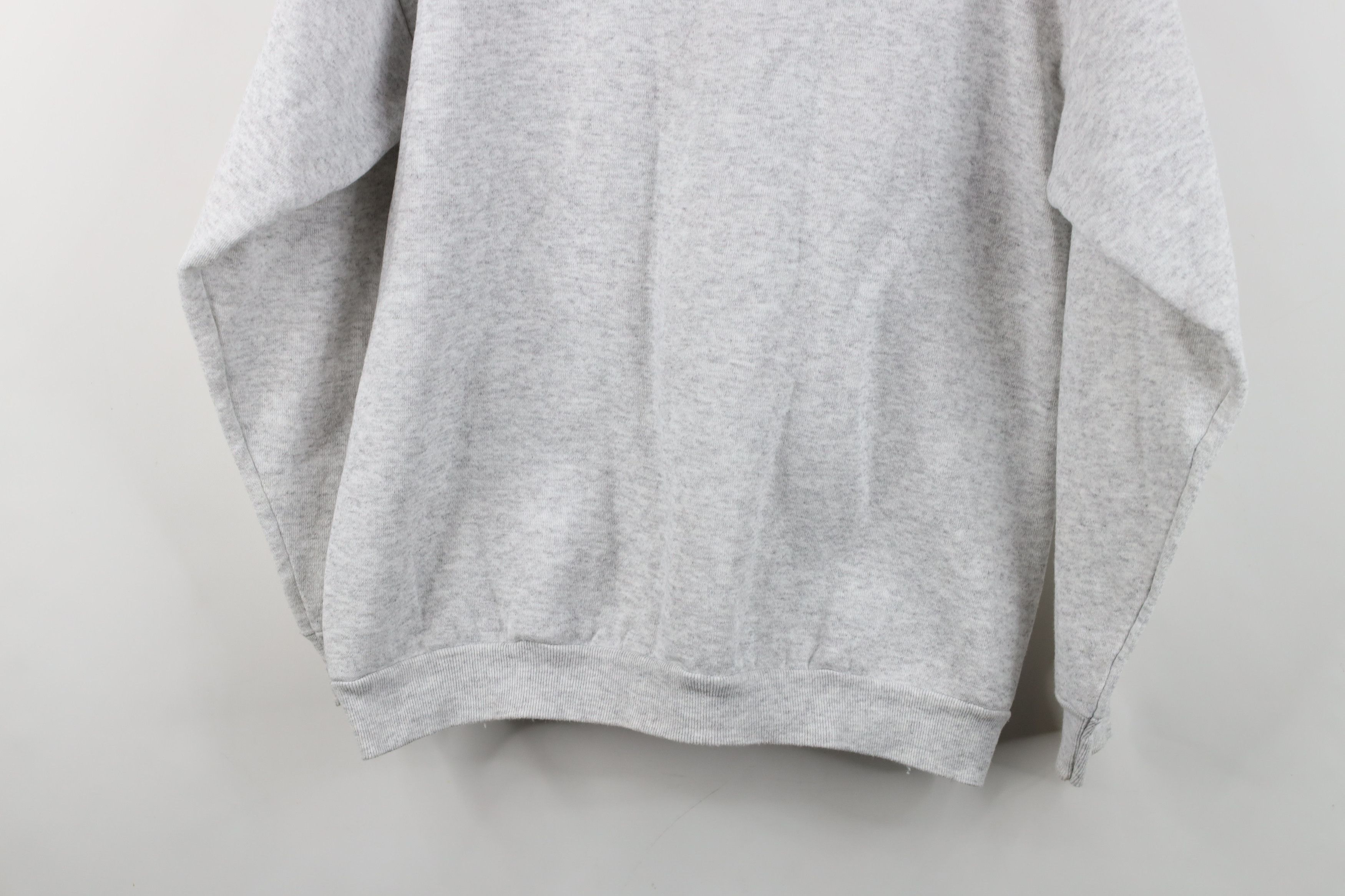 Vintage Vintage 90s Streetwear Crewneck Sweatshirt Heather Gray USA Size US M / EU 48-50 / 2 - 9 Thumbnail