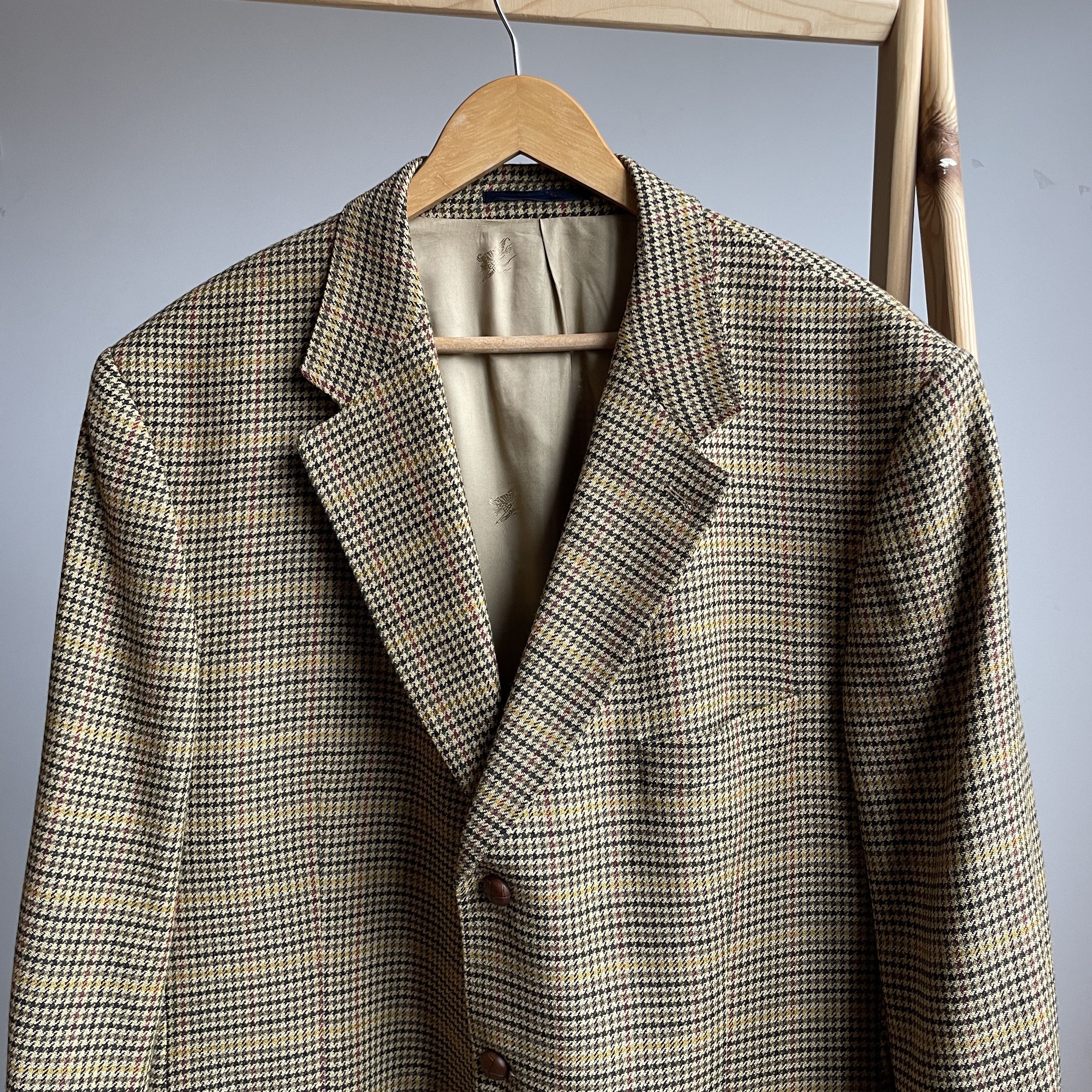 Burberry Burberry London Barrie-S Houndstooth Wool Sport Coat Size 46R - 4 Thumbnail