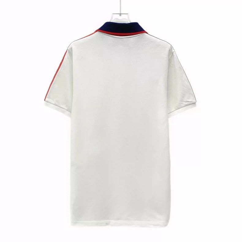 Gucci Gucci White Striped Cotton Short Sleeve Polo Shirt-2506 Size US L / EU 52-54 / 3 - 2 Thumbnail