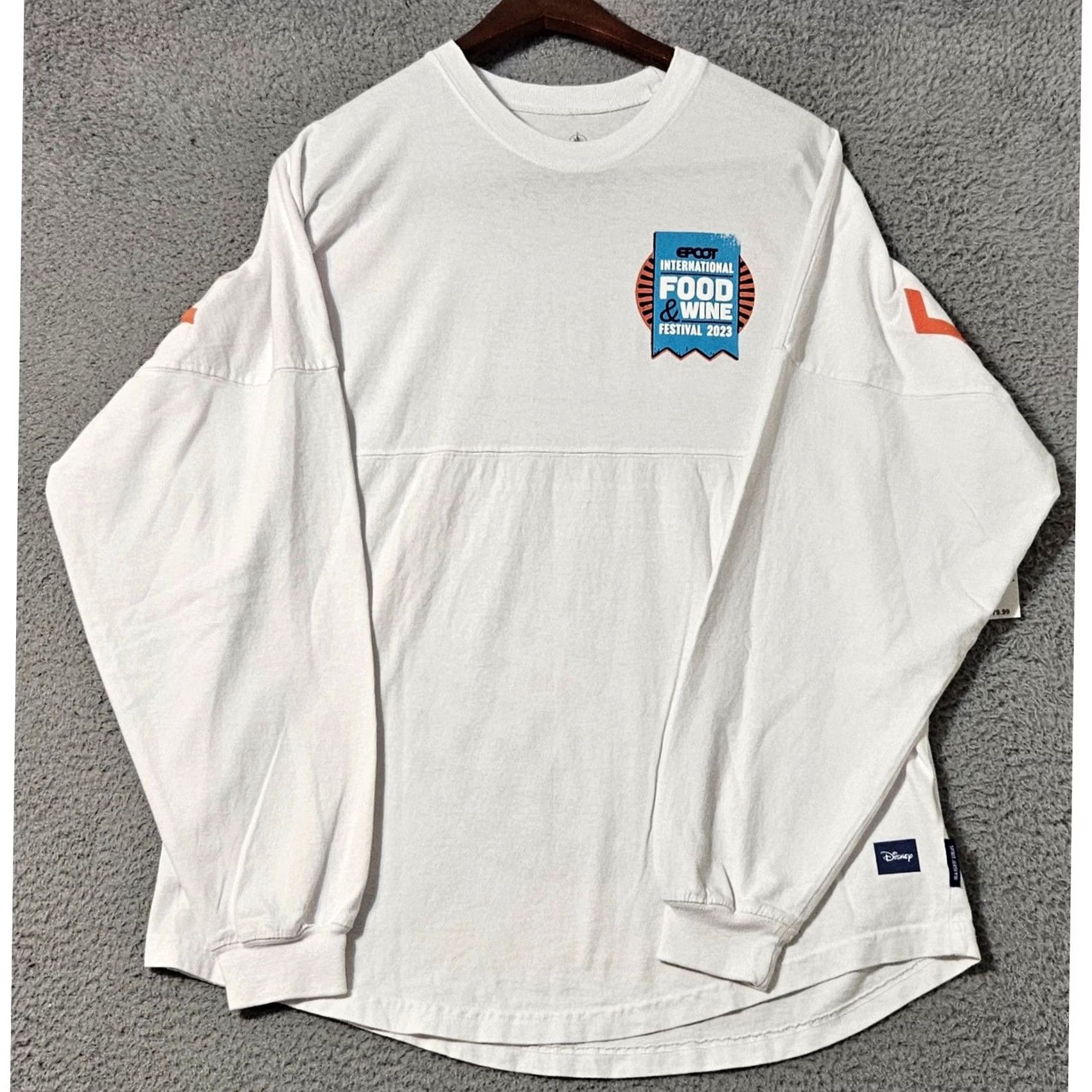 Disney Disney Walt Disney World Parks Epcot 2023 Food & Wine Festival Spirit Jersey - Adult S Shirt Womens White Size S / US 4 / IT 40 - 3 Thumbnail