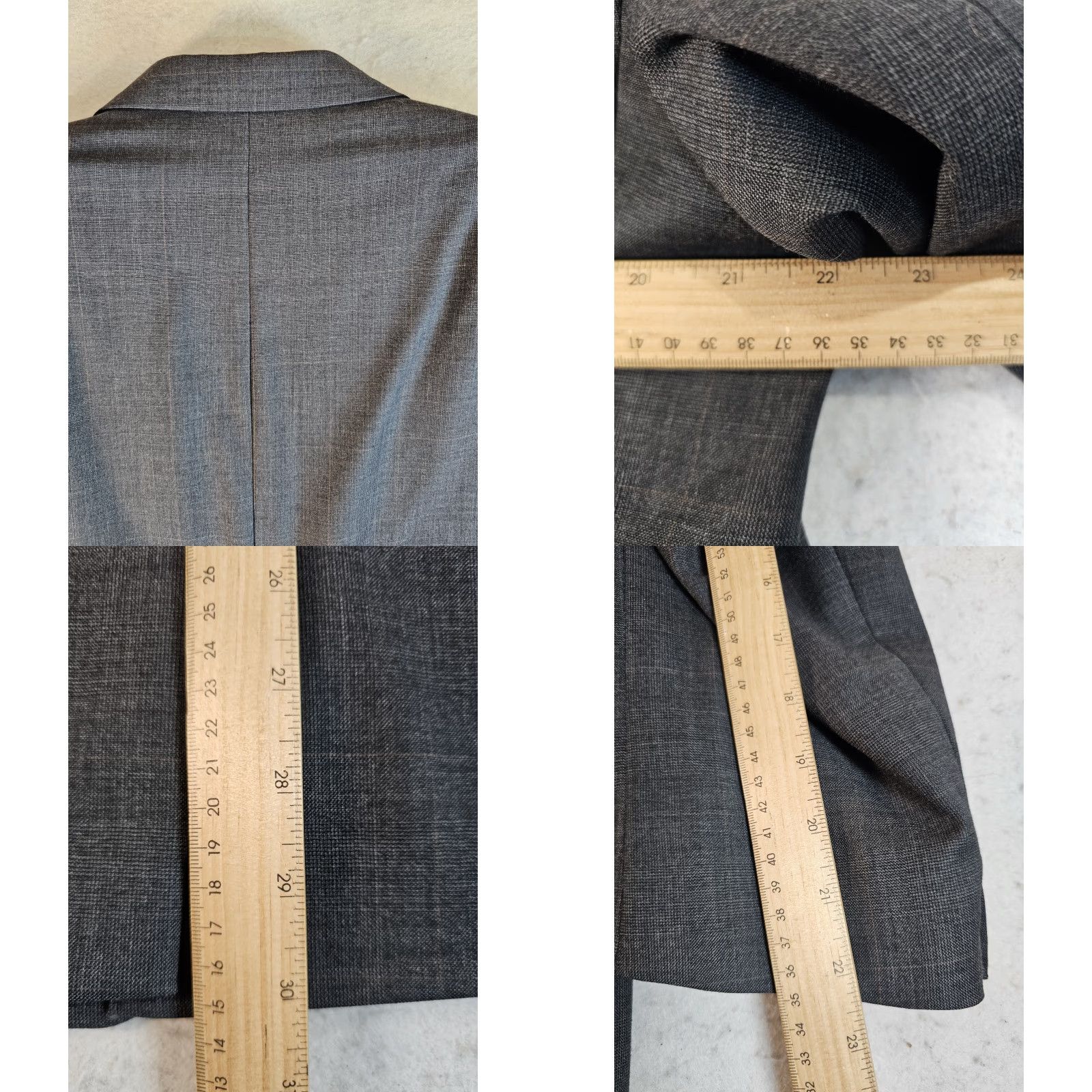 Ralph Lauren VINTAGE Lauren By RALPH LAUREN 2 Piece Suit Mens 44 Short 33x29 Grey Wool Classic 100% Wool Business Formal Party/Cocktail Travel Wedding Mens Size US 44 / EU 60 - 11 Thumbnail