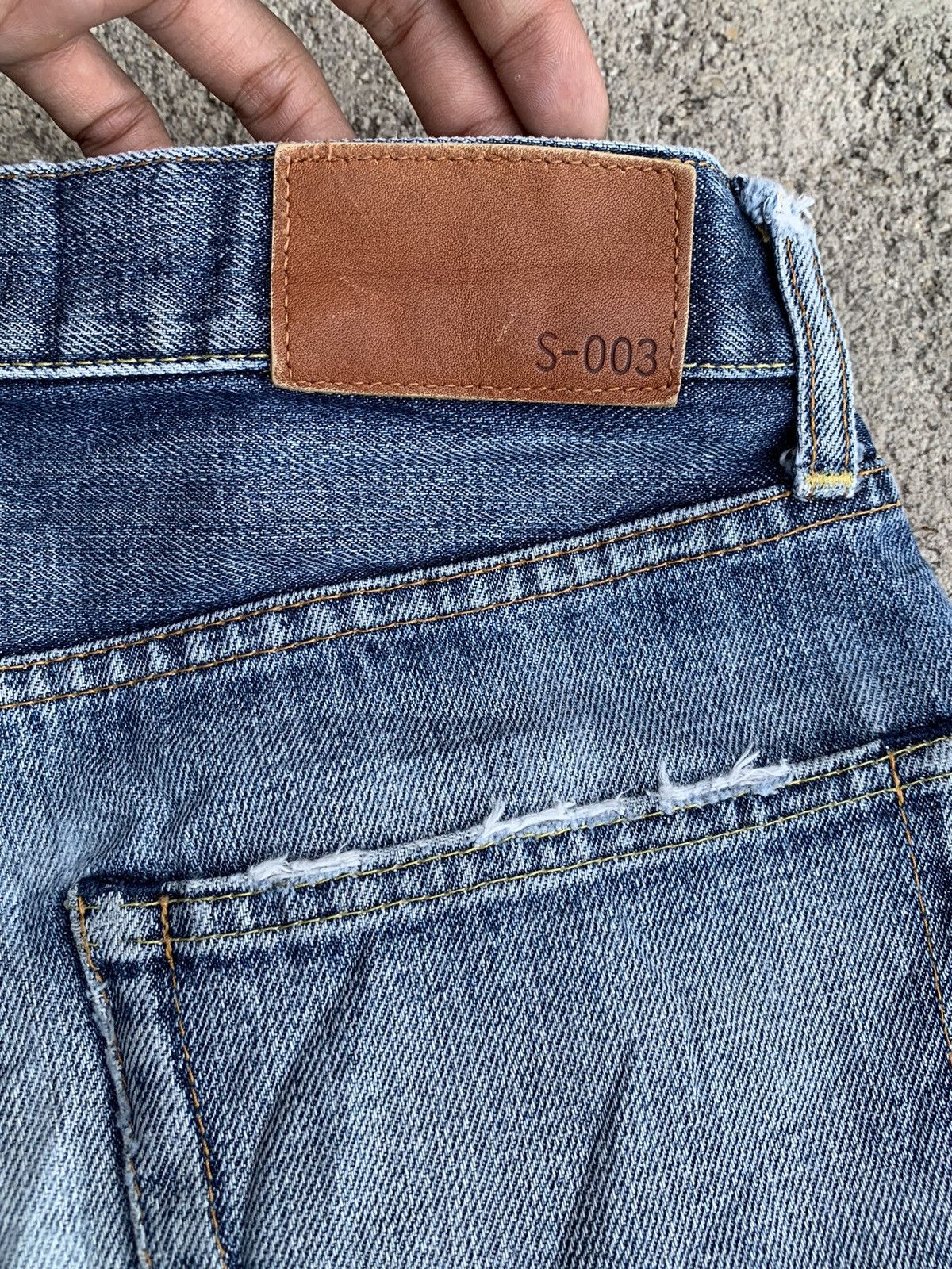 Undercover × Uniqlo Vintage Uniqlo S-003 Blue Wash Straight Cut Denim Jeans W30 Size US 30 / EU 46 - 10 Thumbnail