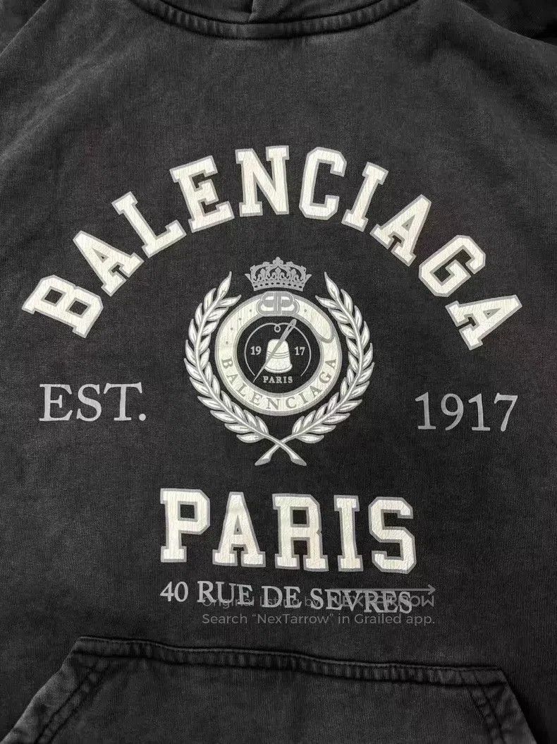 Balenciaga Balenciaga Wheat Ear Logo Hoodie Size S / US 4 / IT 40 - 3 Thumbnail