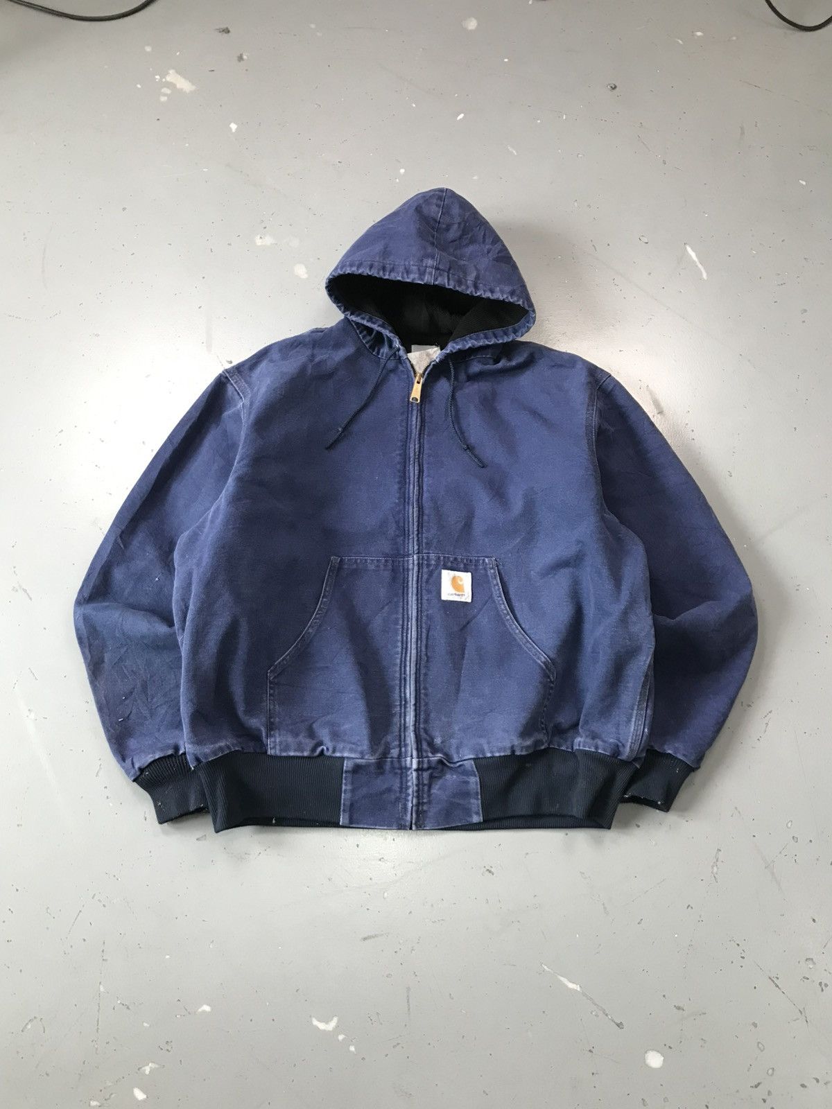 ジャケット・アウター Vintage Carhartt Active Jacket - J08 DST Carhartt × Vintage Onyx Active Jacket Black Carhartt Hooded