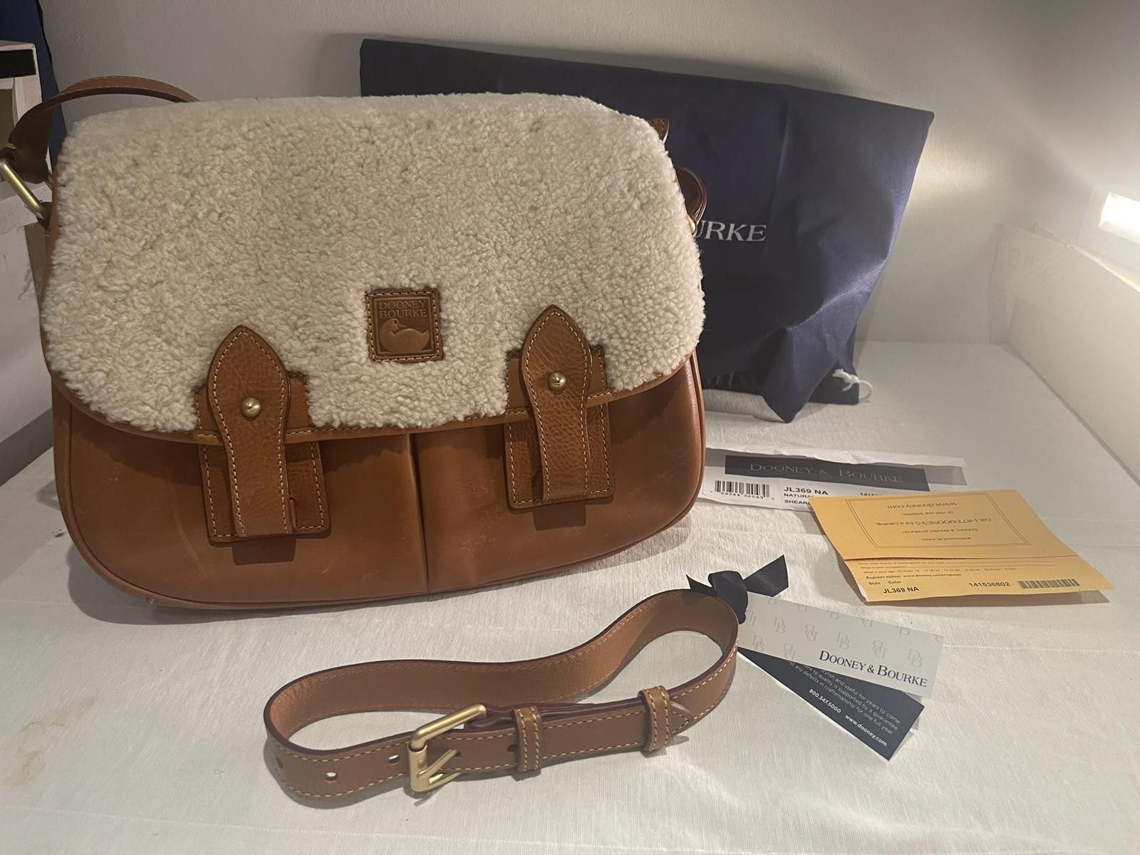 Dooney & Bourke Dooney & Bourke Shearling Saddlebag Size ONE SIZE - 5 Thumbnail