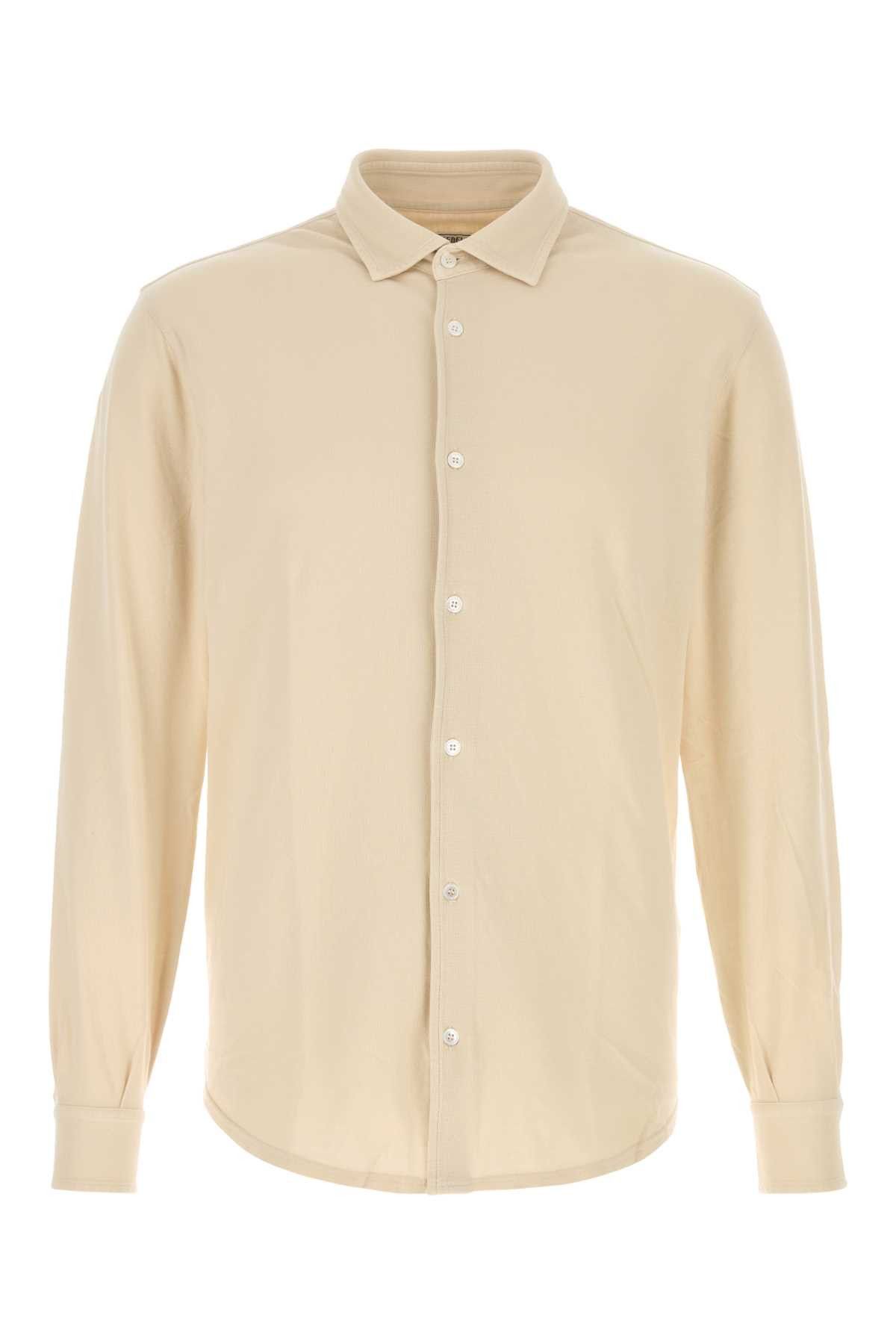 Fedeli Sand Cotton Shirt Size US M / EU 48-50 / 2 - 1 Thumbnail