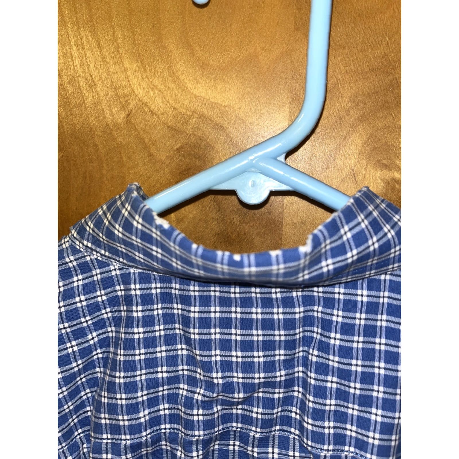 Vintage VINTAGE L.L. BEAN Men's Cotton Plaid Button-Up Shirt Traditional Fit Long Sleeve Casual Fall Winter Spring Blue Medium Reg Size US M / EU 48-50 / 2 - 5 Thumbnail