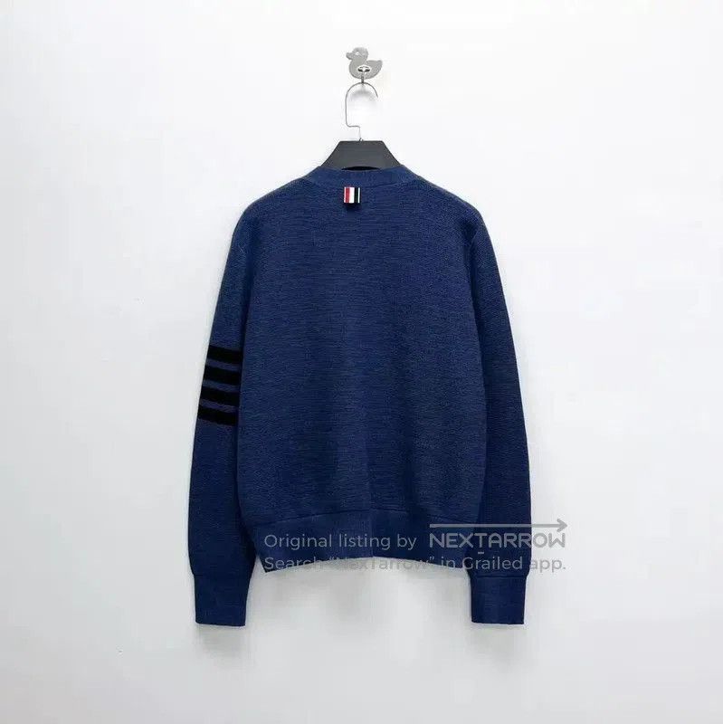 Thom Browne Thom Browne Navy Wool Short Cardigan for Women . Size S / US 4 / IT 40 - 2 Thumbnail
