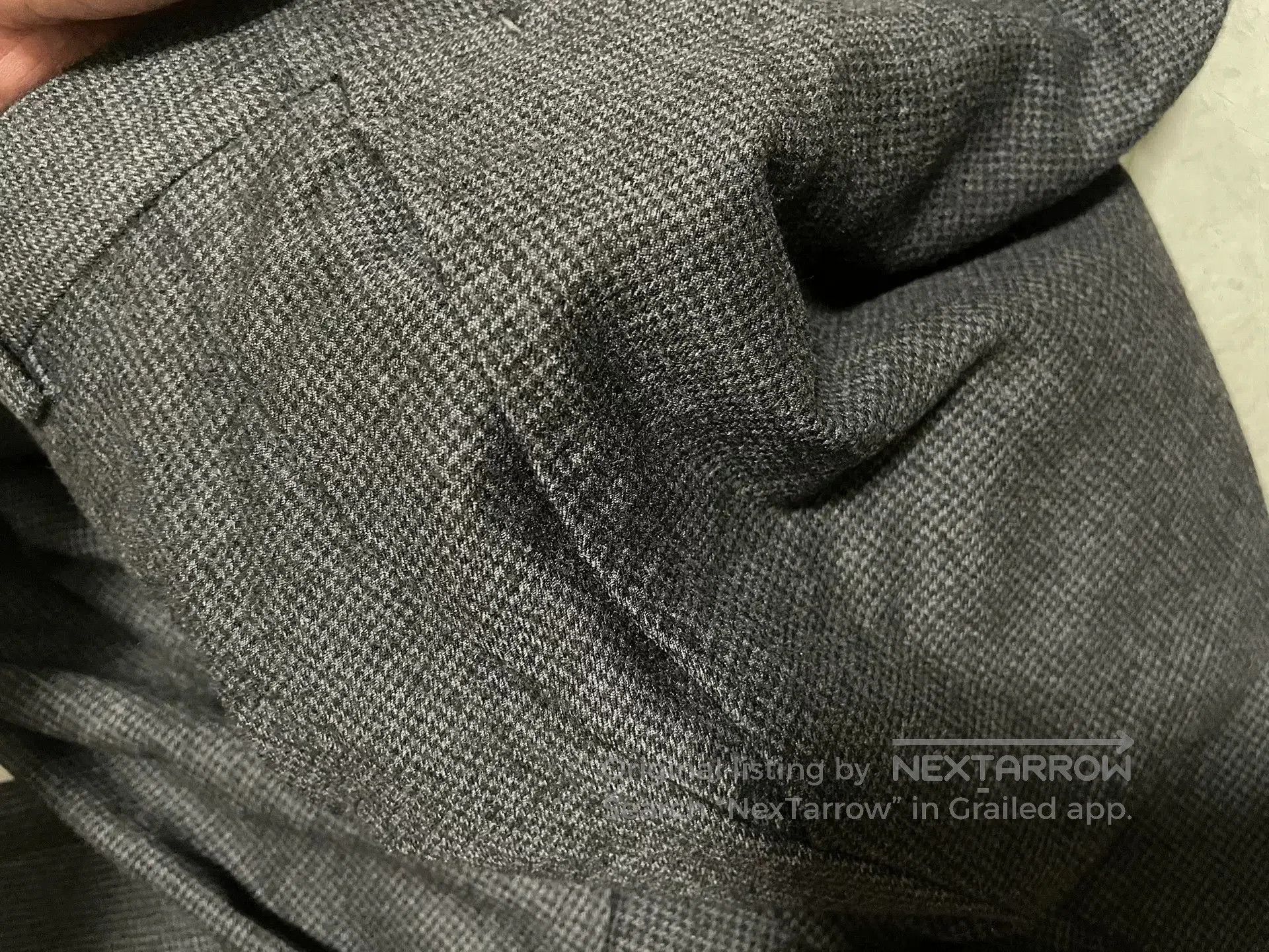 Alfred Dunhill Dunhill Men's Herringbone Wool Trousers. Size US 32 / EU 48 - 3 Thumbnail